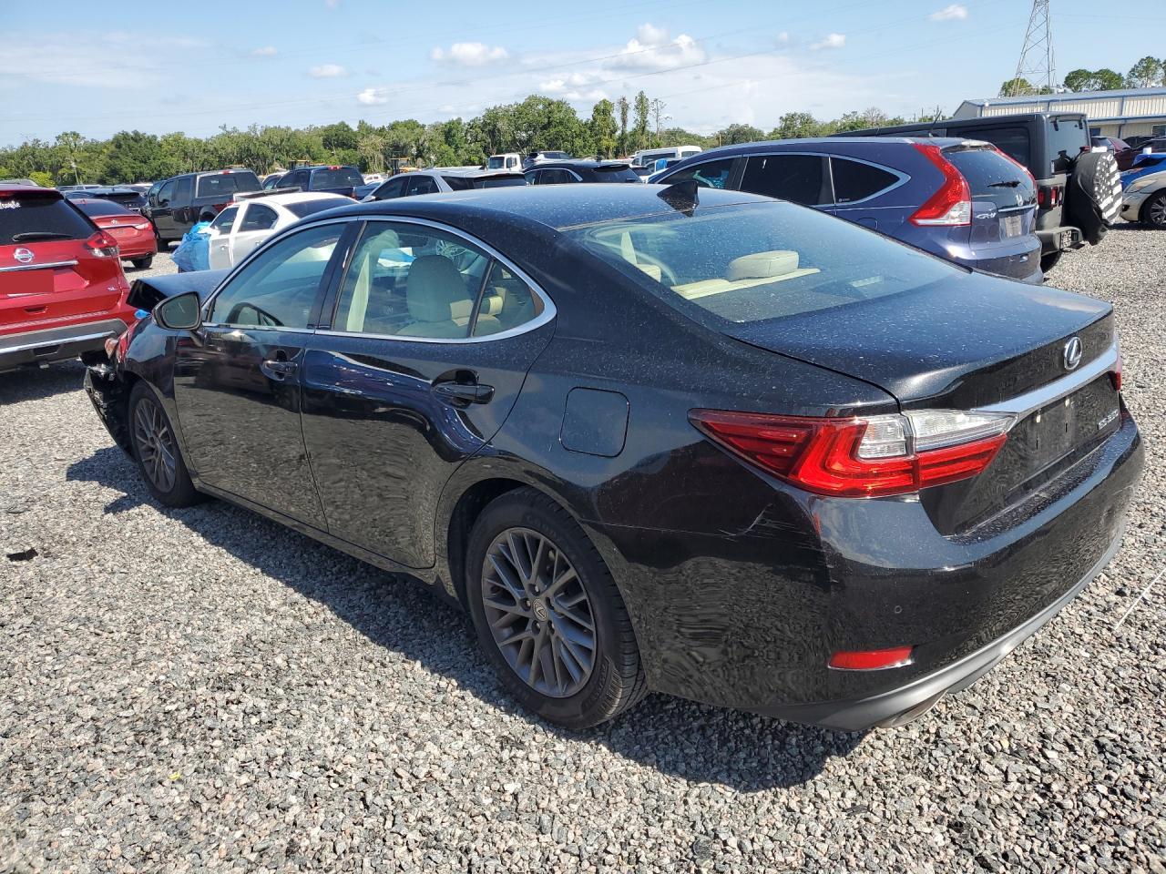 2018 Lexus Es 350 Black vin: 58ABK1GG0JU083133