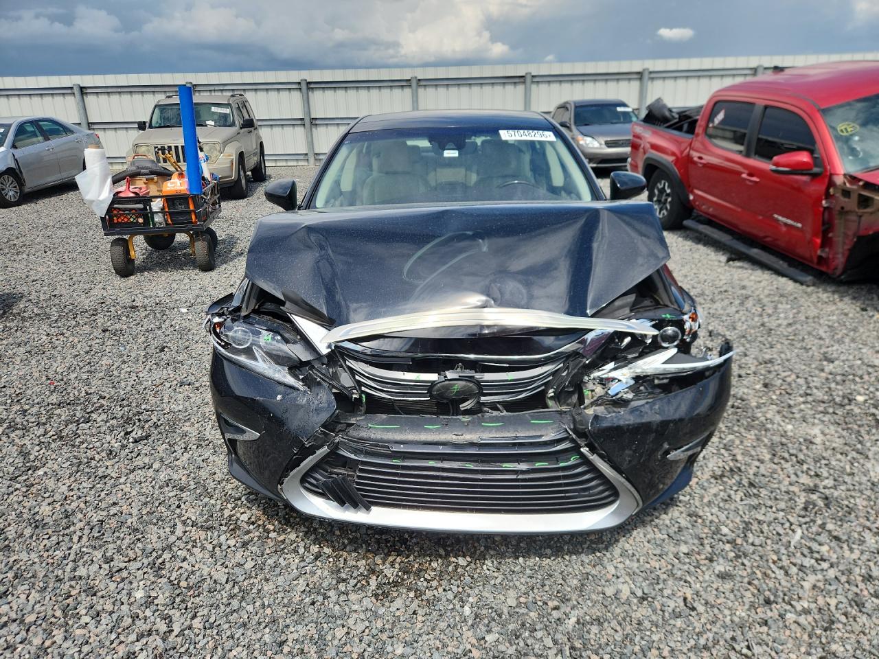 2018 Lexus Es 350 Black vin: 58ABK1GG0JU083133