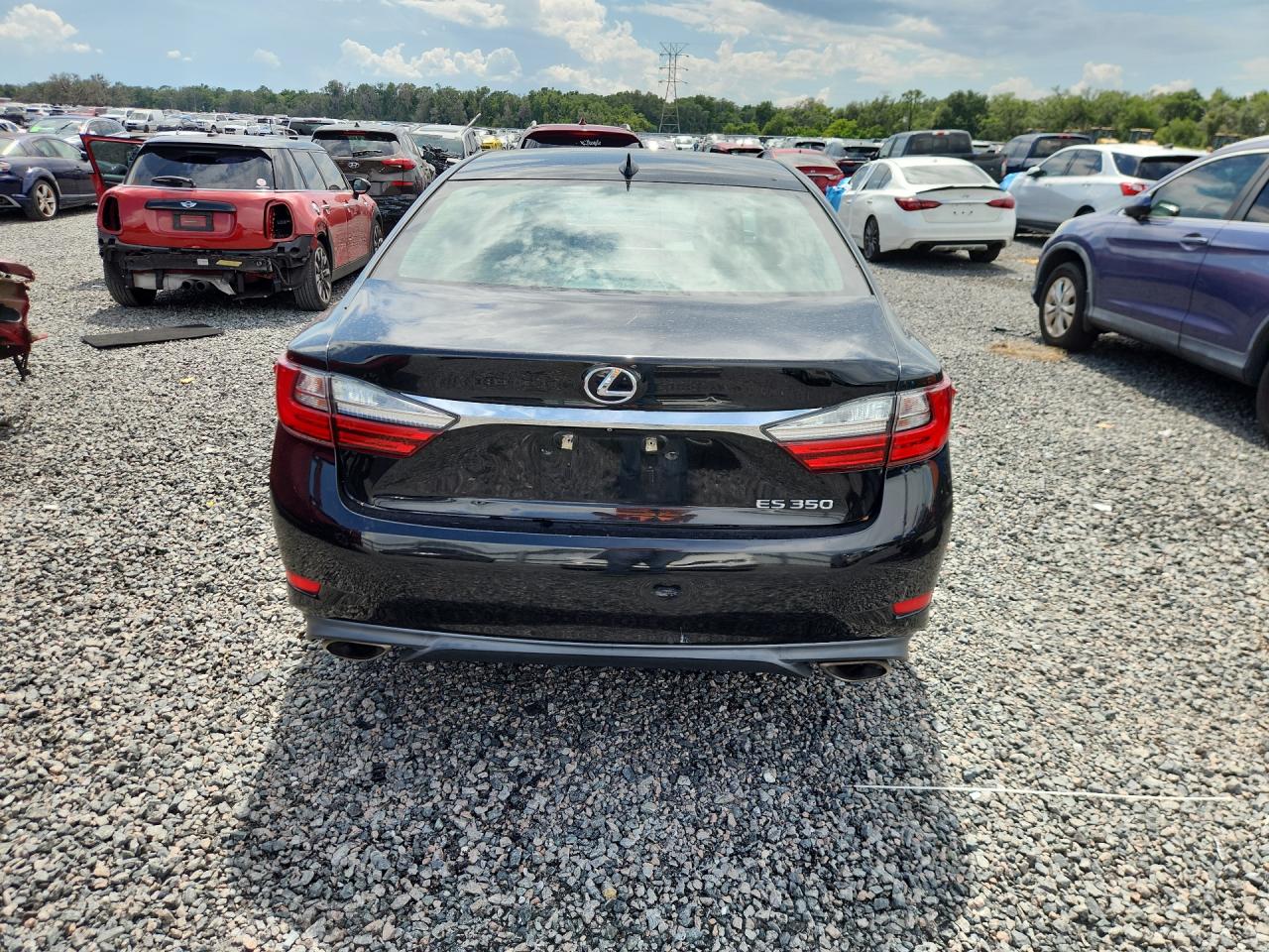 2018 Lexus Es 350 Black vin: 58ABK1GG0JU083133