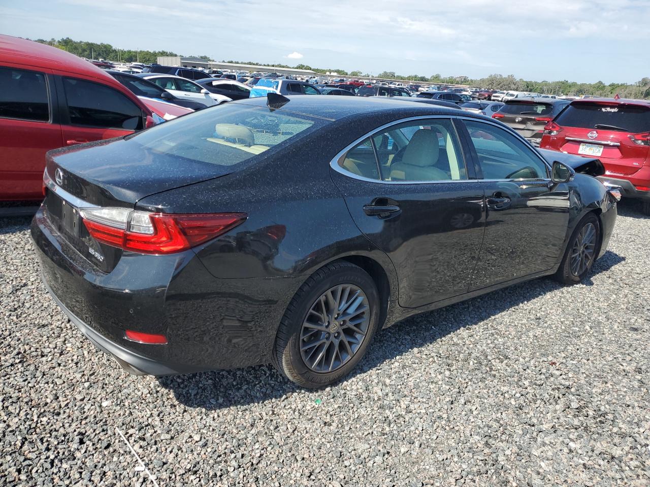2018 Lexus Es 350 Black vin: 58ABK1GG0JU083133