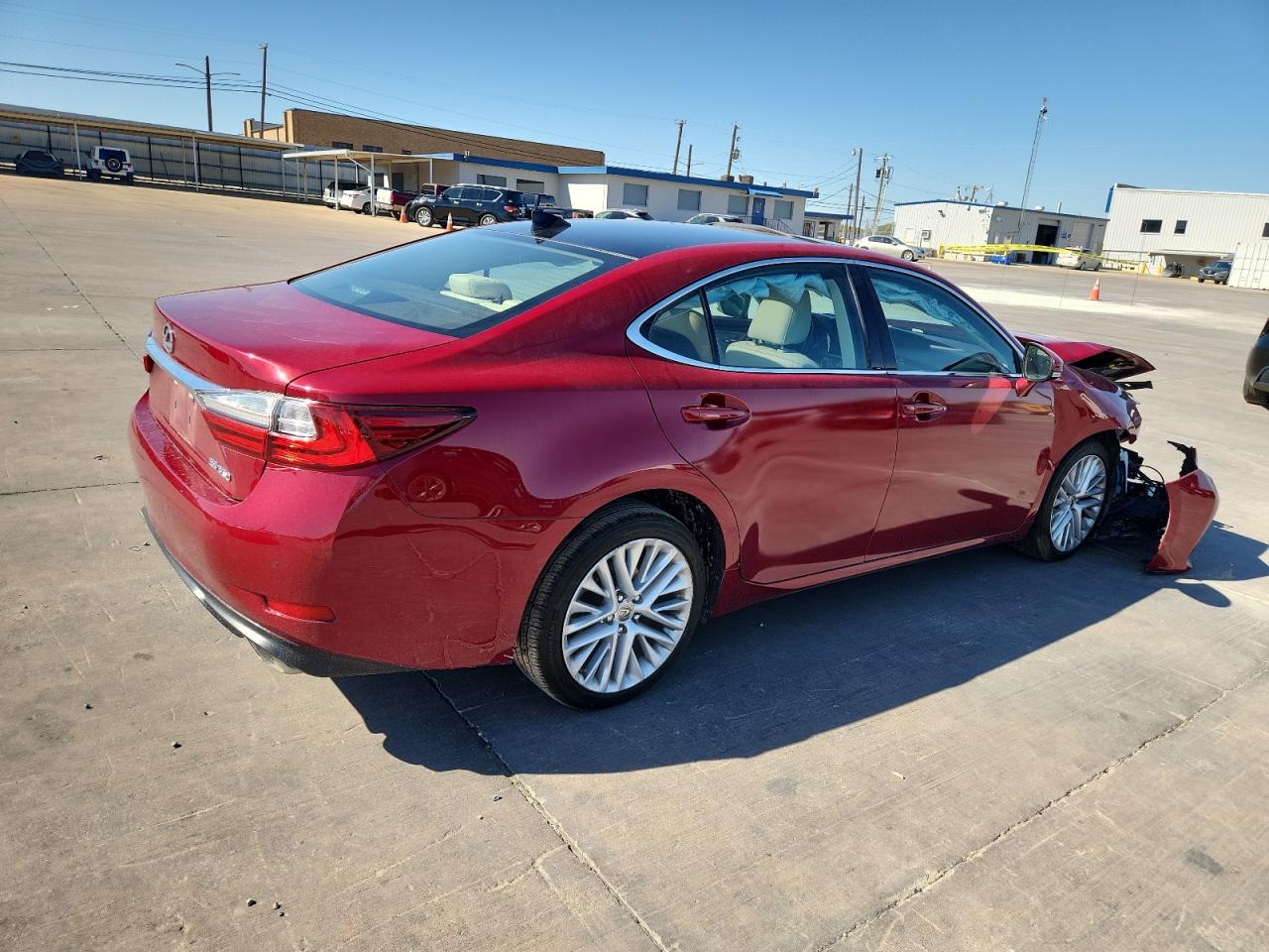 2018 Lexus Es 350 Красный vin: 58ABK1GG1JU089054