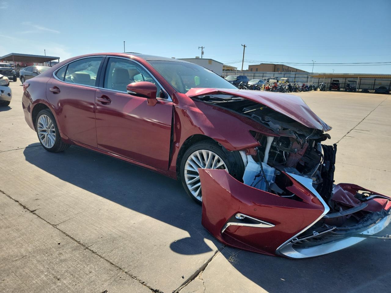 2018 Lexus Es 350 Красный vin: 58ABK1GG1JU089054