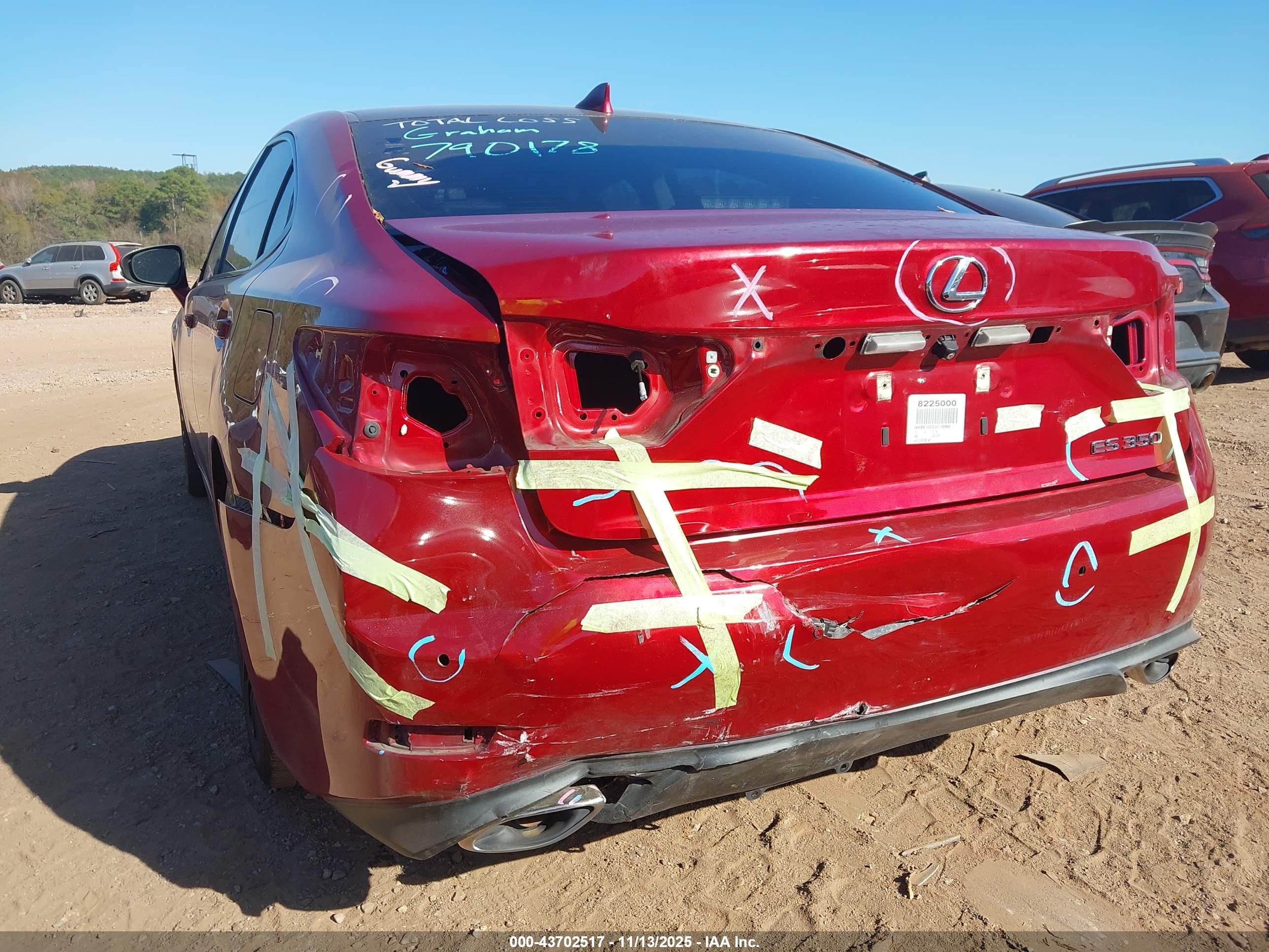2018 Lexus Es 350   Red vin: 58ABK1GG2JU102863