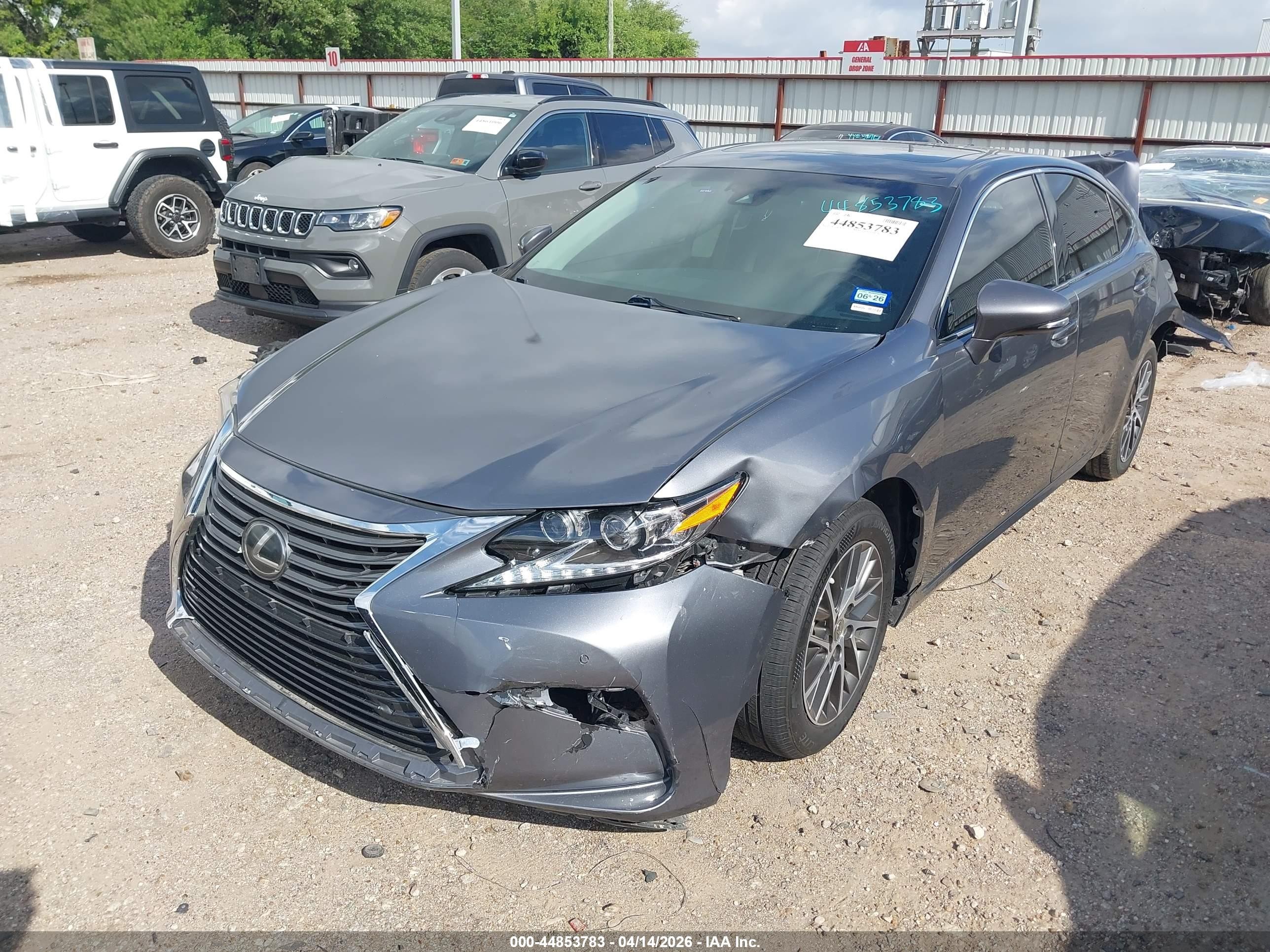 2016 Lexus Es 350   Gray vin: 58ABK1GG3GU031066