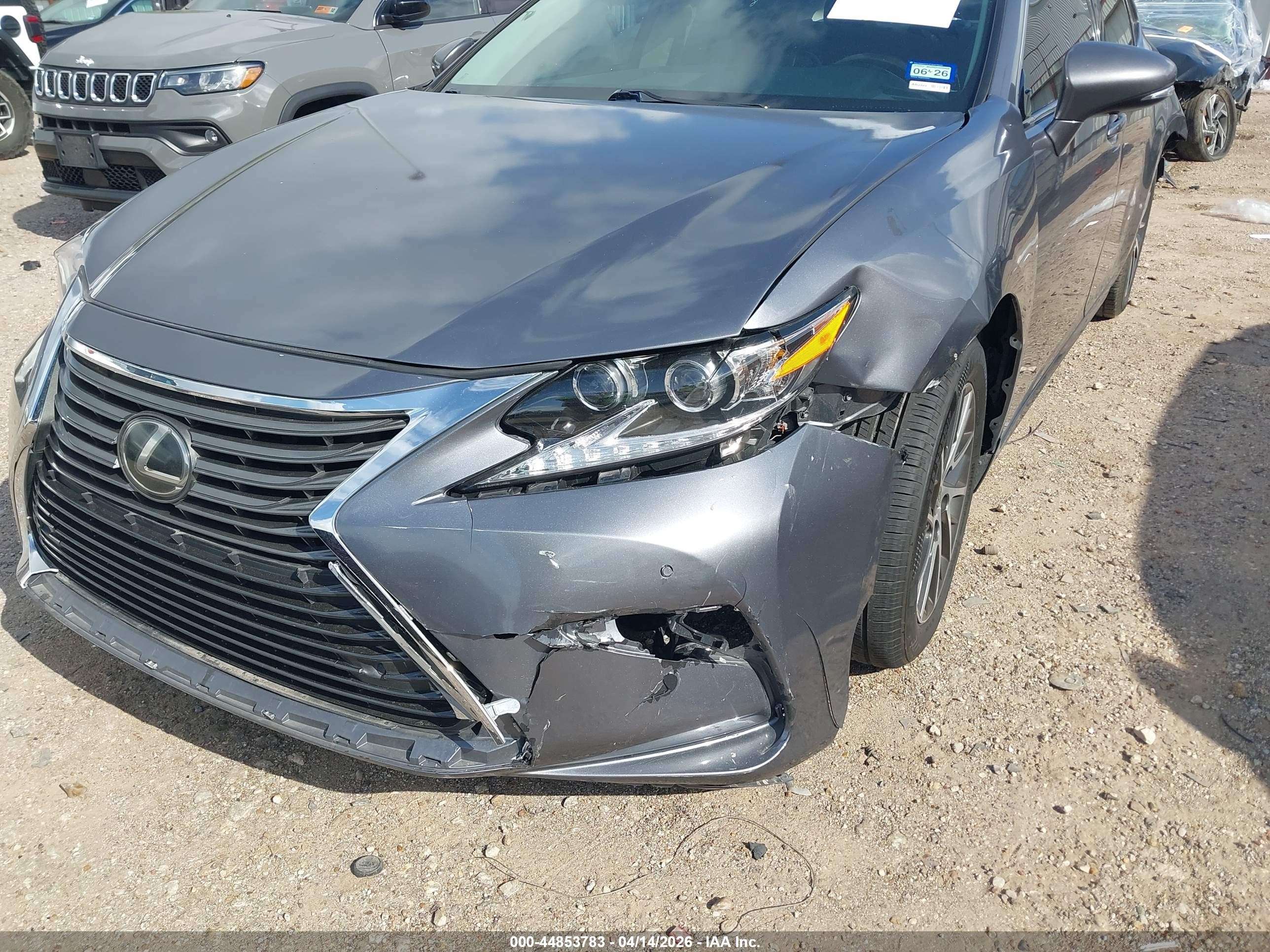 2016 Lexus Es 350   Gray vin: 58ABK1GG3GU031066
