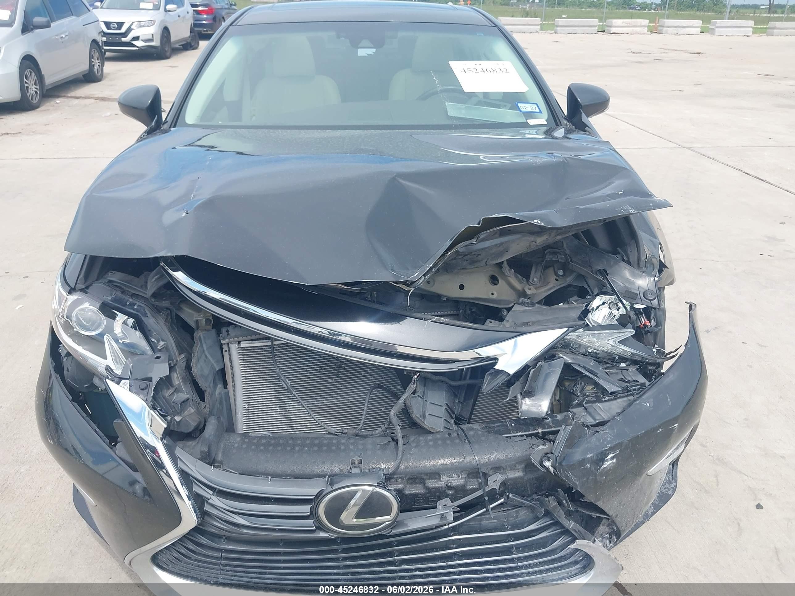 2017 Lexus Es 350   Black vin: 58ABK1GG3HU062948