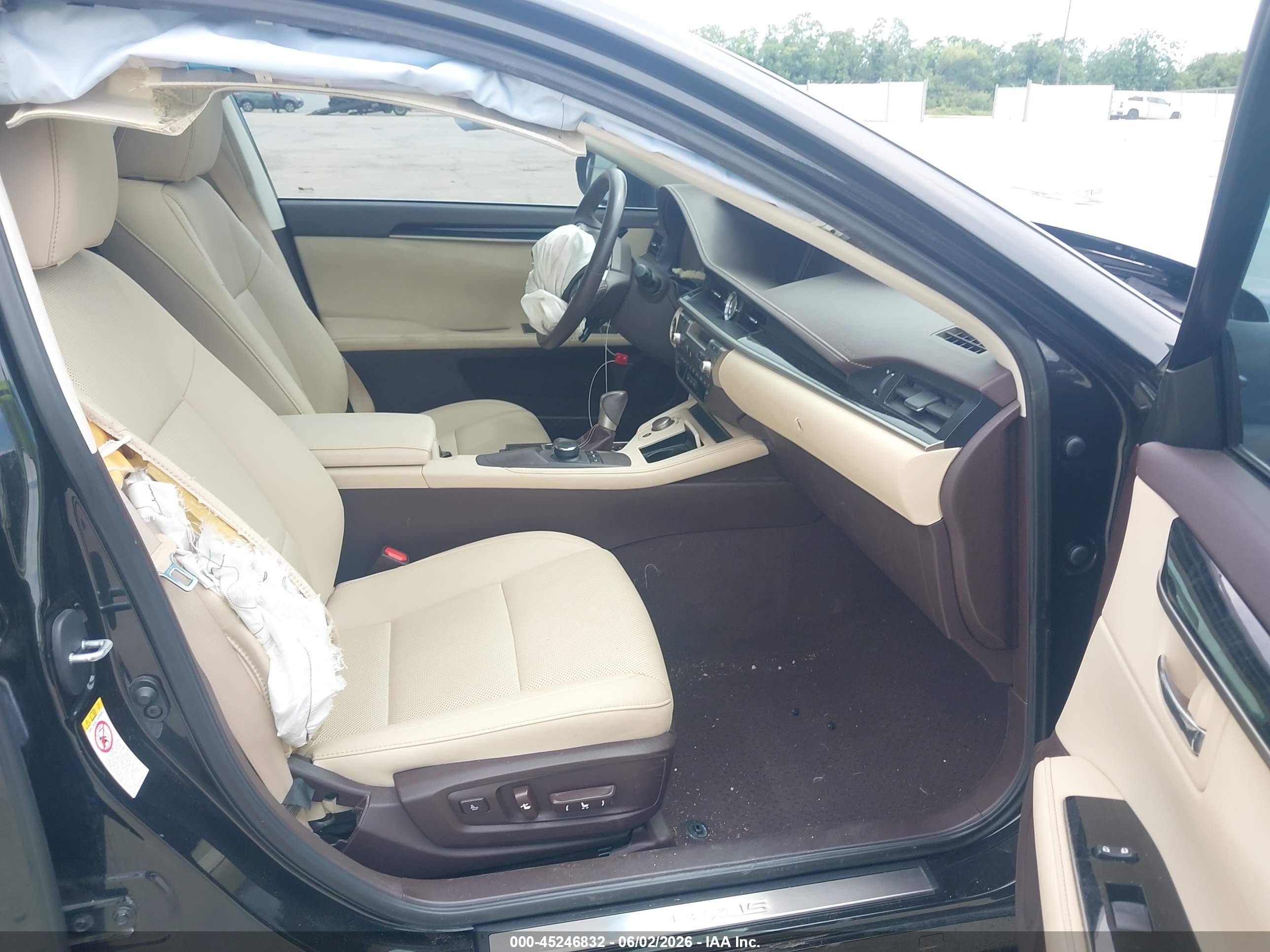 2017 Lexus Es 350   Black vin: 58ABK1GG3HU062948