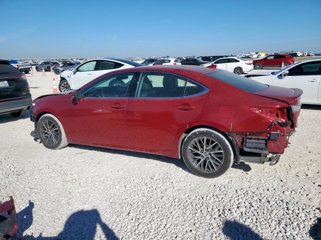 2018 Lexus Es 350 Красный vin: 58ABK1GG3JU102810