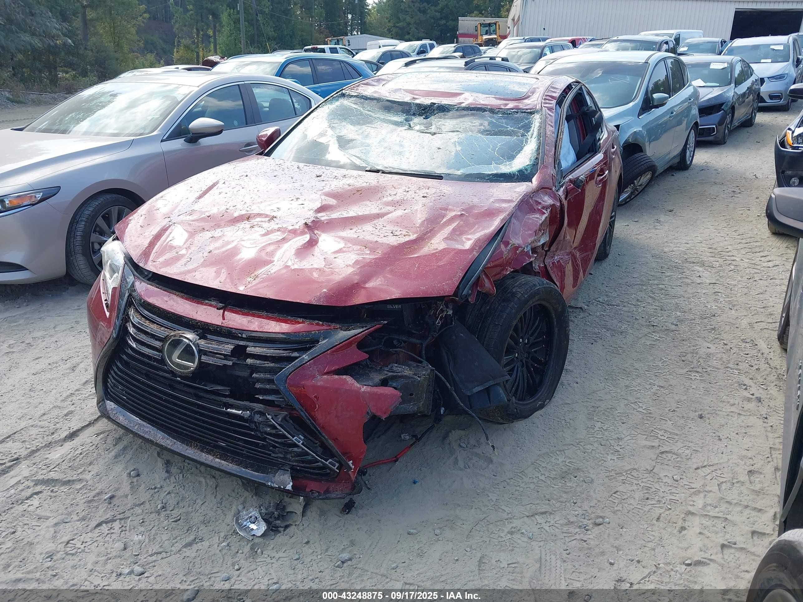 2017 Lexus Es 350   Красный vin: 58ABK1GG4HU056804