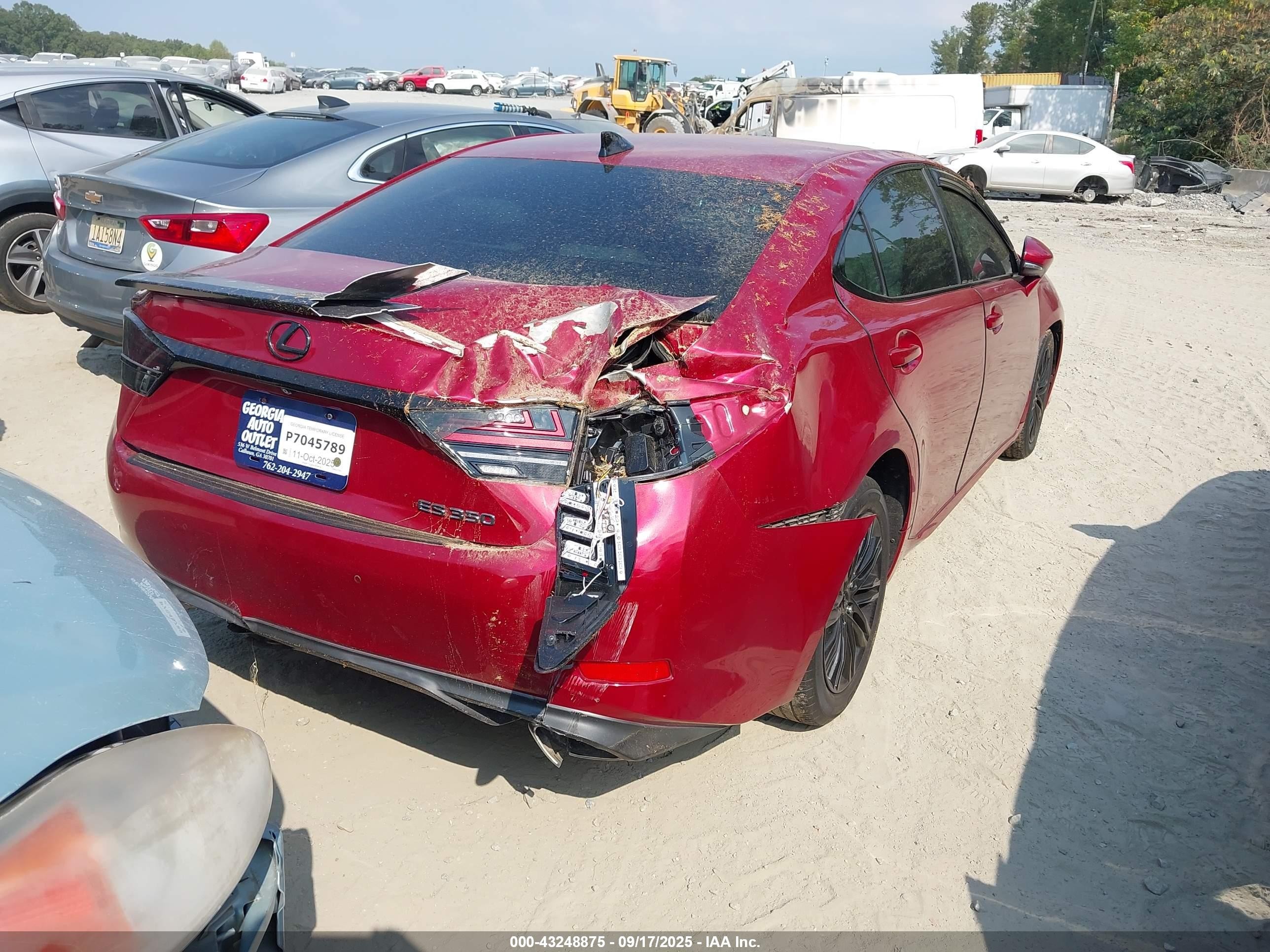 2017 Lexus Es 350   Красный vin: 58ABK1GG4HU056804
