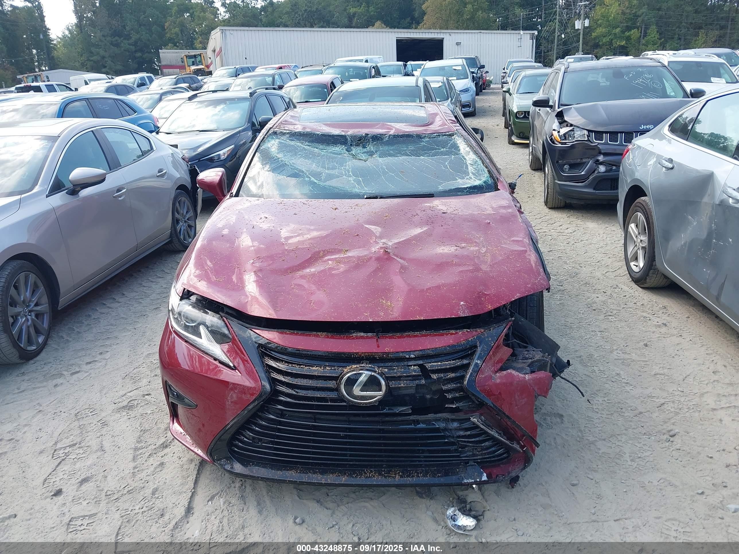 2017 Lexus Es 350   Красный vin: 58ABK1GG4HU056804