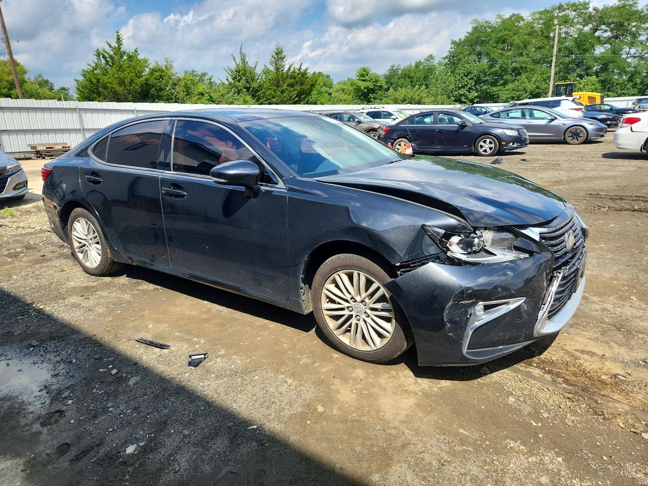 2017 Lexus Es 350 Black vin: 58ABK1GG4HU066555