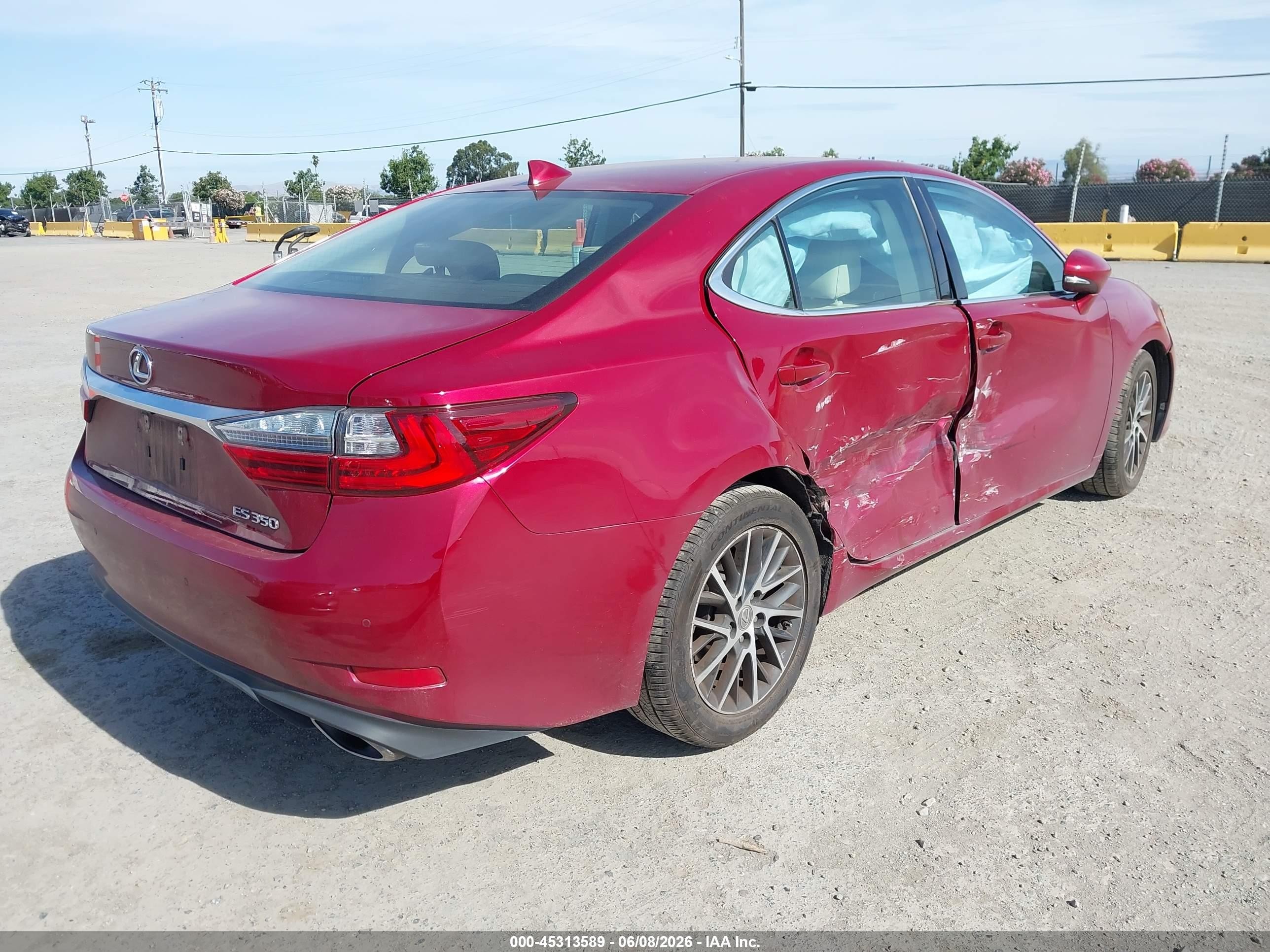 2017 Lexus Es 350 Red vin: 58ABK1GG4HU070489