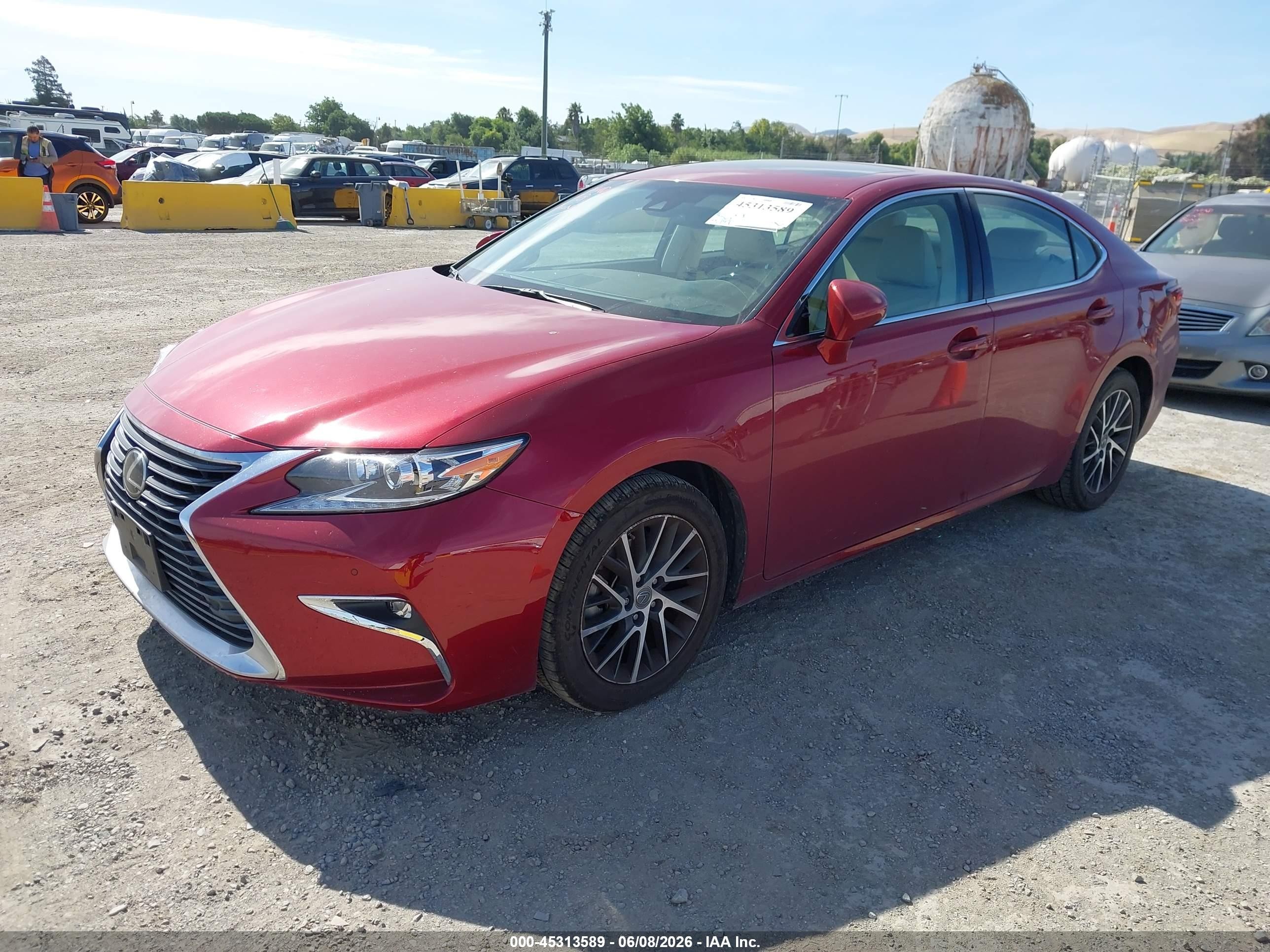 2017 Lexus Es 350 Red vin: 58ABK1GG4HU070489