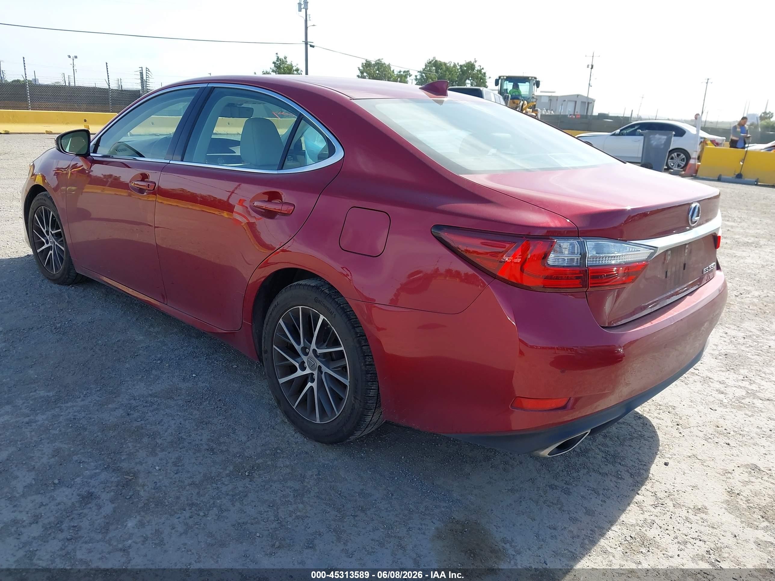 2017 Lexus Es 350 Red vin: 58ABK1GG4HU070489