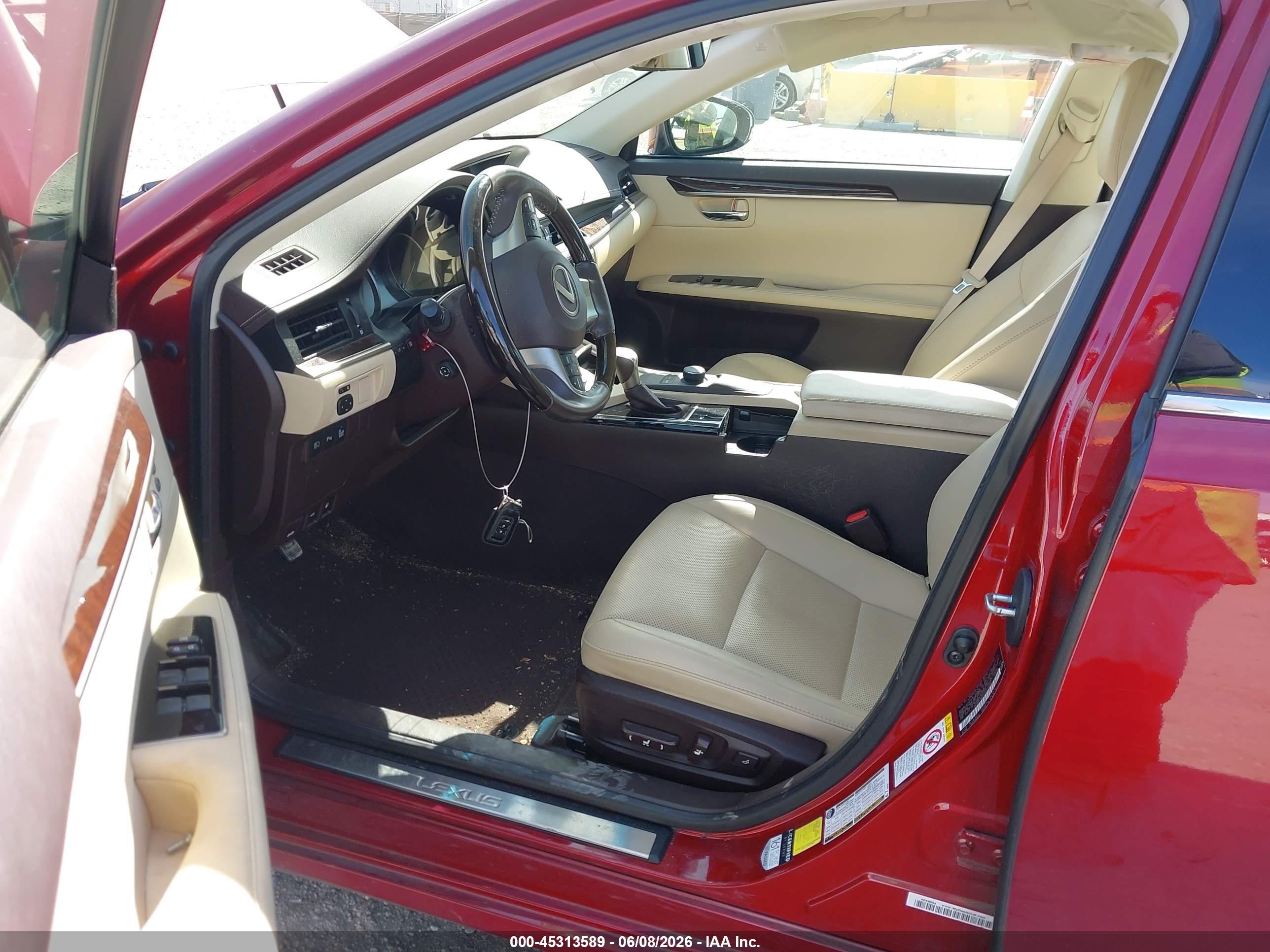 2017 Lexus Es 350 Red vin: 58ABK1GG4HU070489