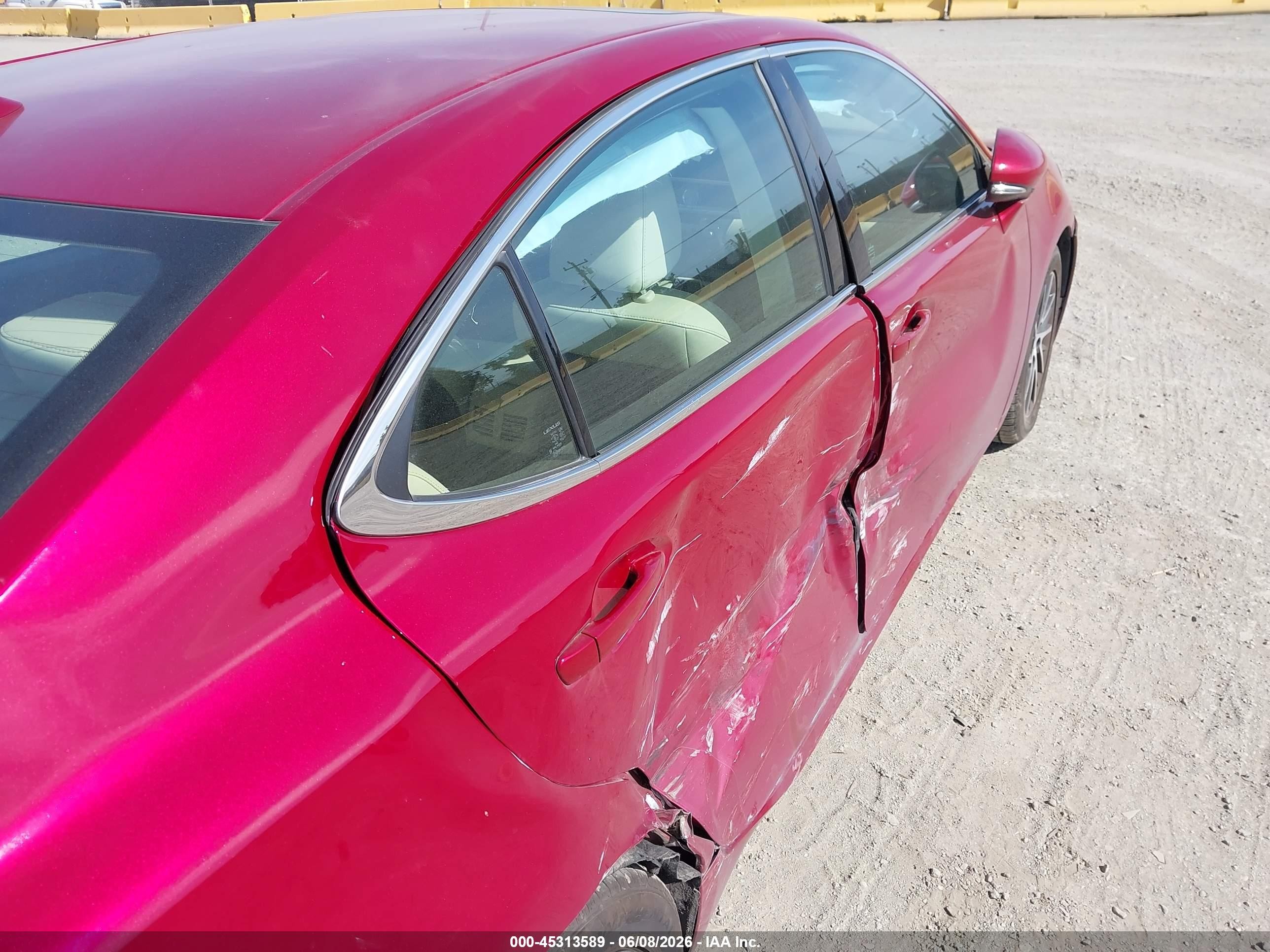 2017 Lexus Es 350 Red vin: 58ABK1GG4HU070489