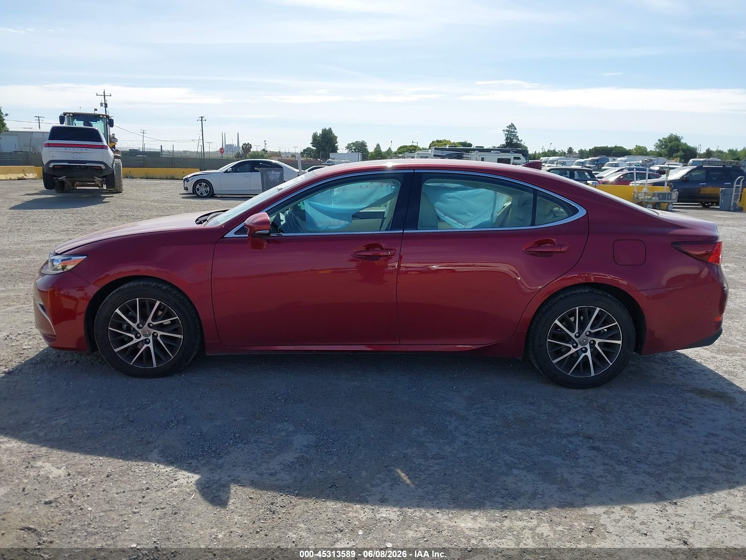 2017 Lexus Es 350 Red vin: 58ABK1GG4HU070489