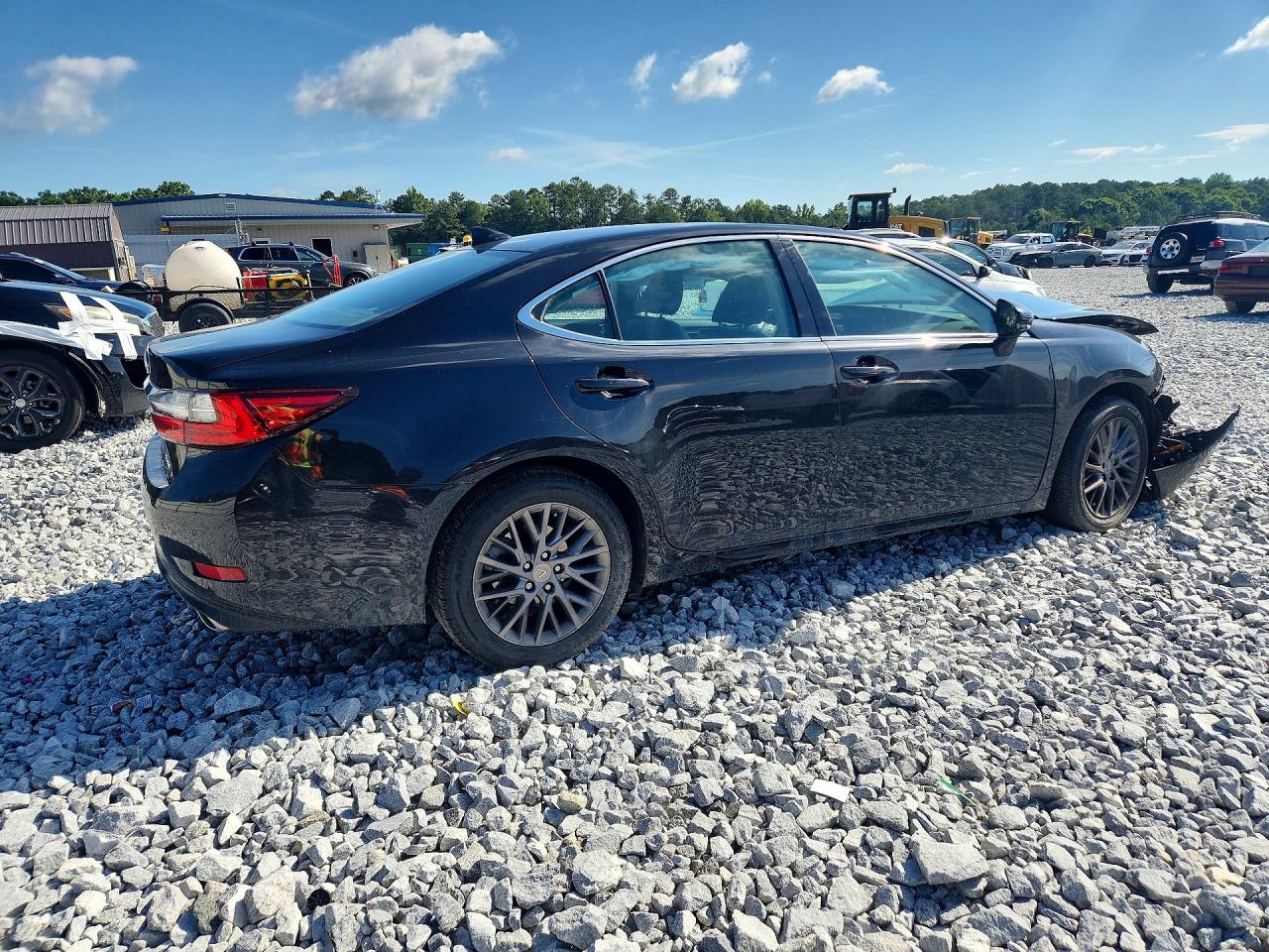 2018 Lexus Es 350 Black vin: 58ABK1GG4JU090103
