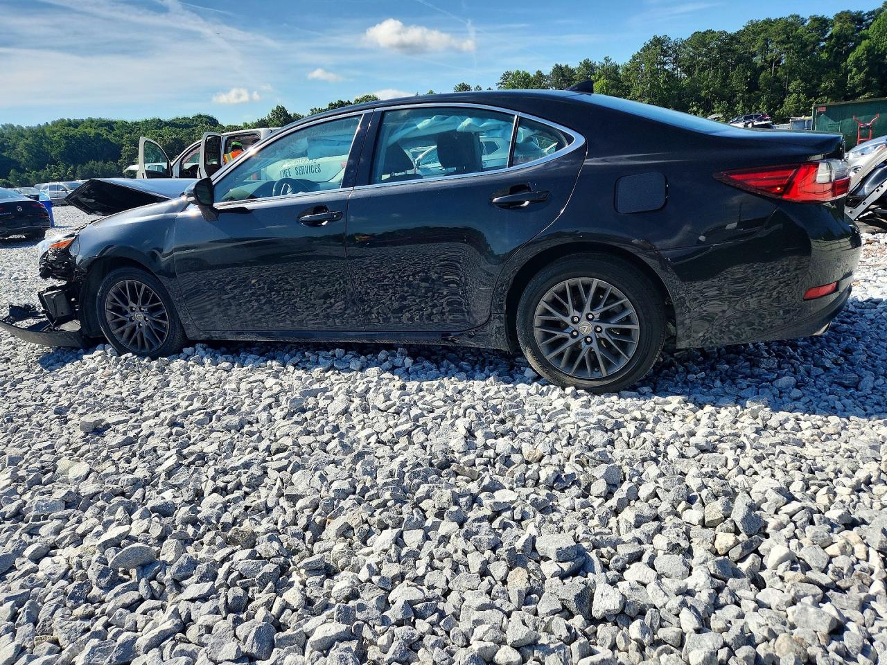 2018 Lexus Es 350 Black vin: 58ABK1GG4JU090103