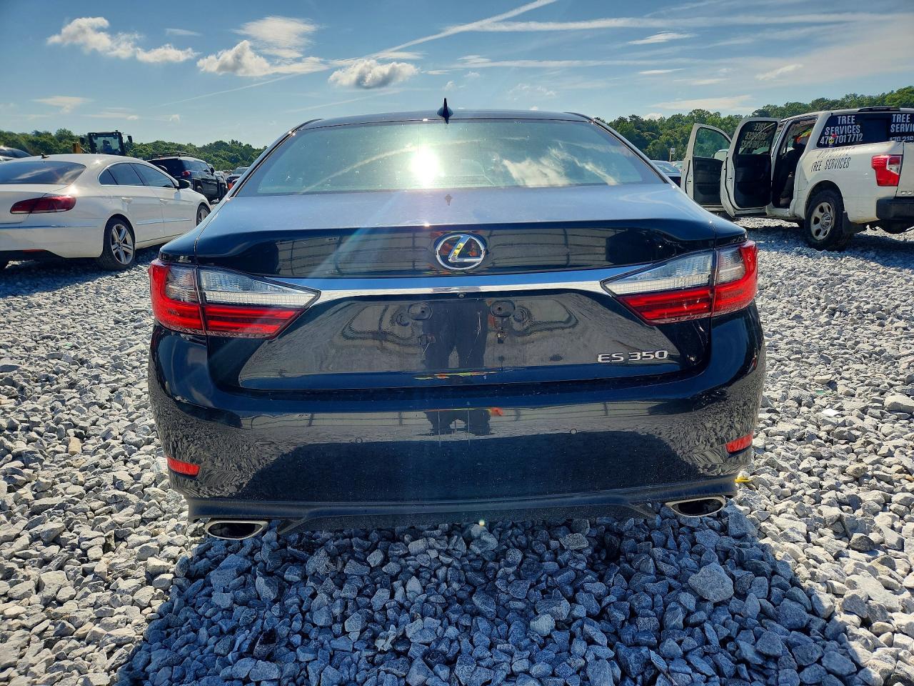 2018 Lexus Es 350 Black vin: 58ABK1GG4JU090103