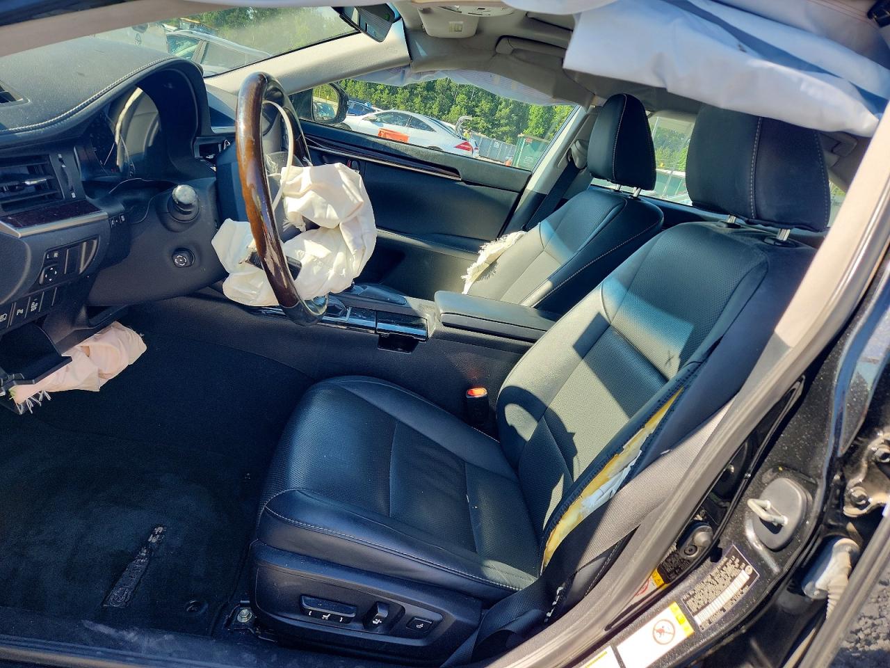 2018 Lexus Es 350 Black vin: 58ABK1GG4JU090103