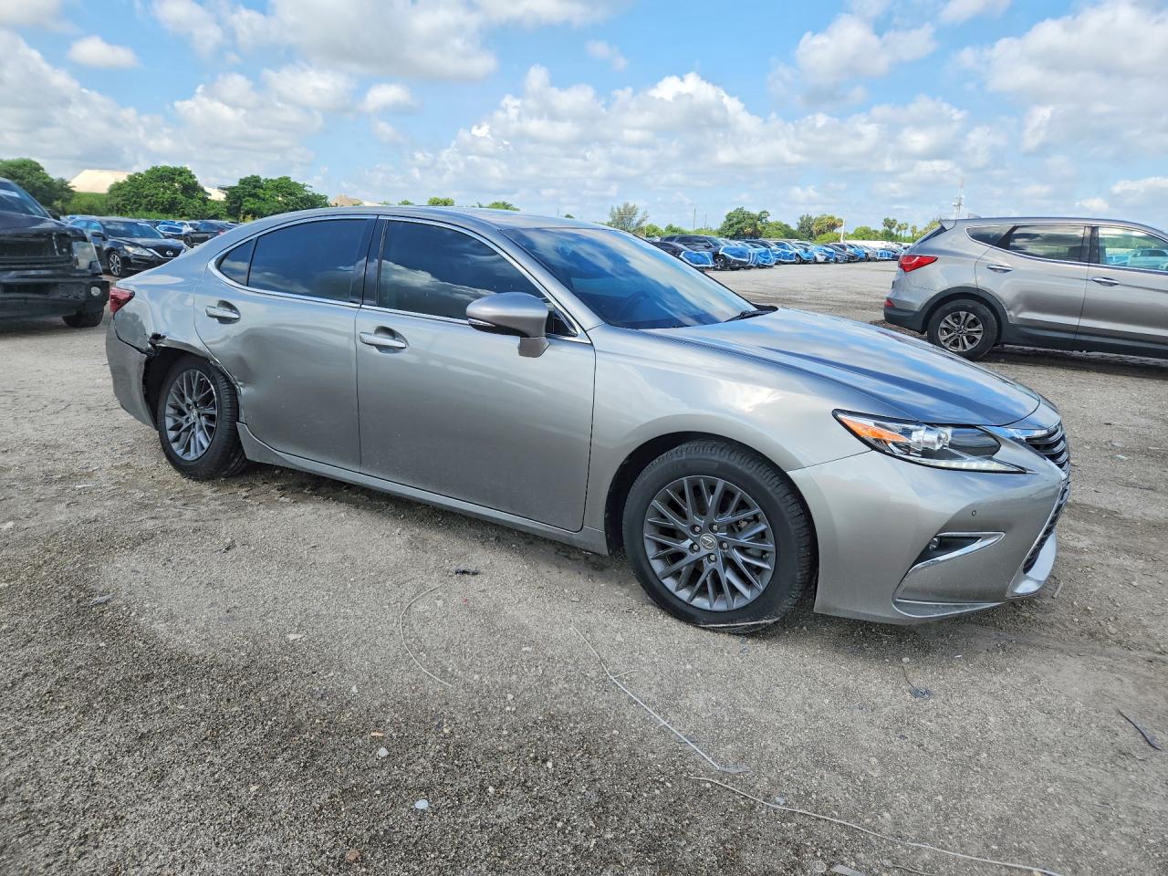 2018 Lexus Es 350 Gray vin: 58ABK1GG4JU106249