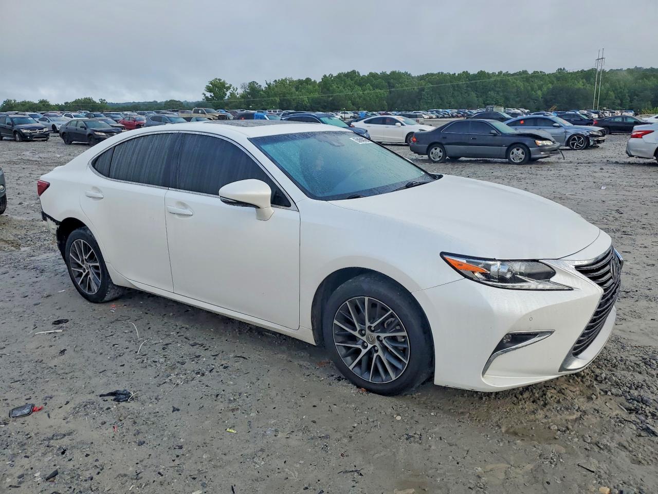 2018 Lexus Es 350 White vin: 58ABK1GG5JU080910