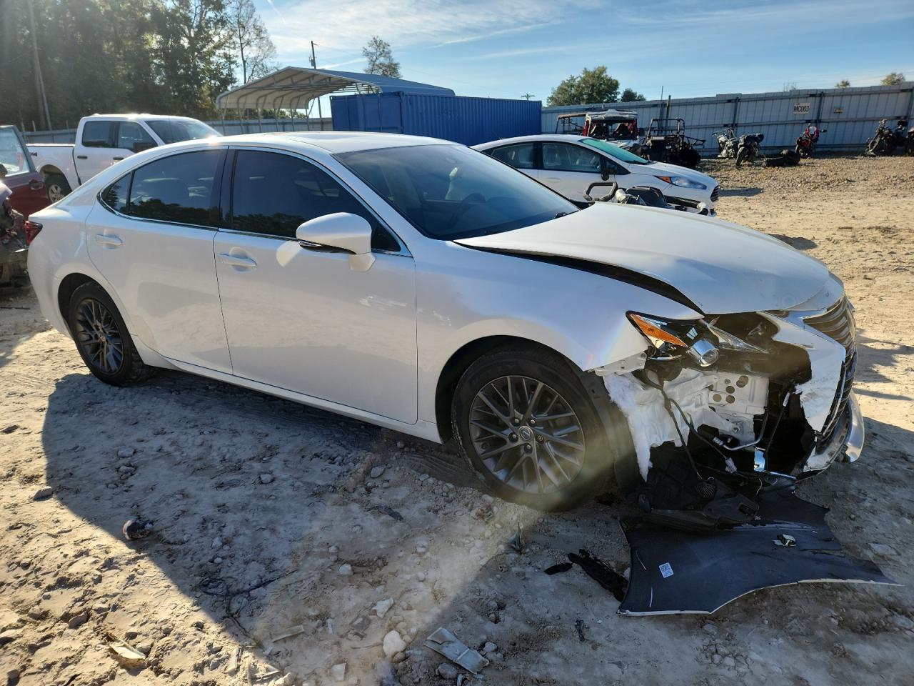 2018 Lexus Es 350 Белый vin: 58ABK1GG5JU111895