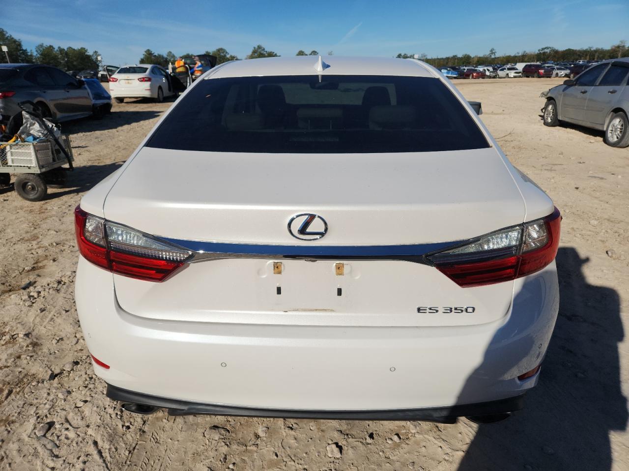 2018 Lexus Es 350 Белый vin: 58ABK1GG5JU111895
