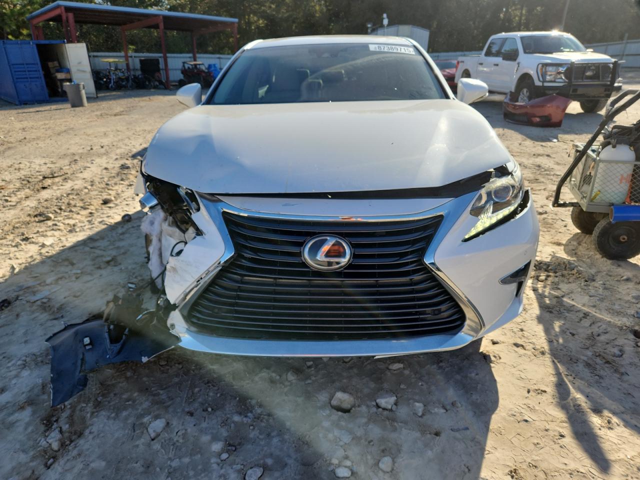 2018 Lexus Es 350 Белый vin: 58ABK1GG5JU111895