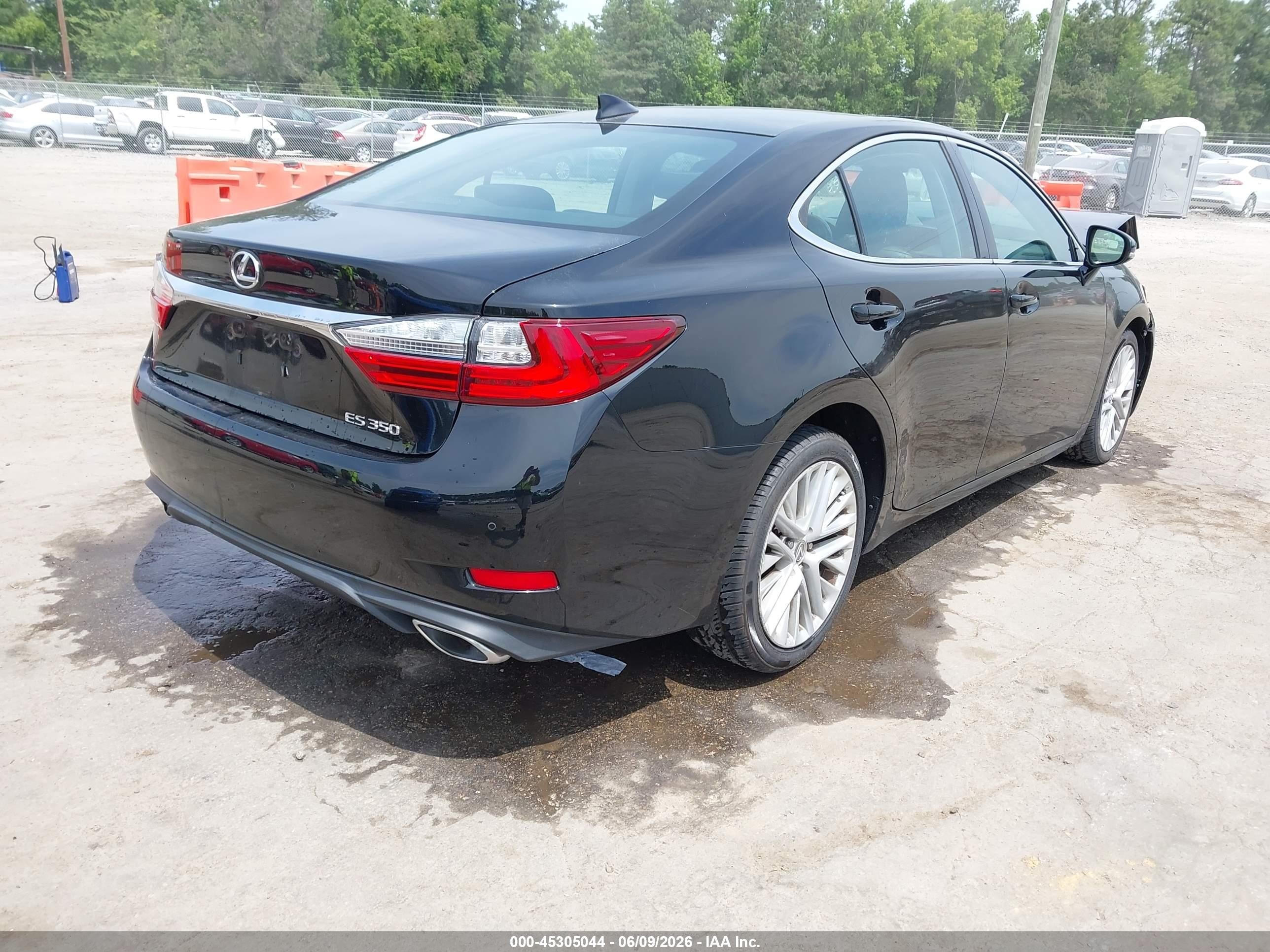 2016 Lexus Es 350 Черный vin: 58ABK1GG6GU012513