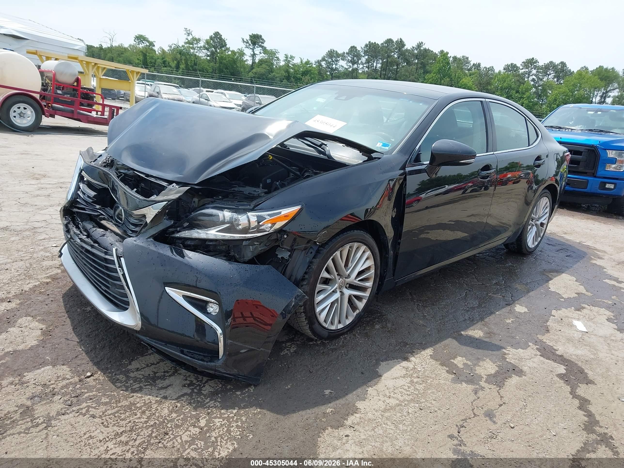 2016 Lexus Es 350 Черный vin: 58ABK1GG6GU012513