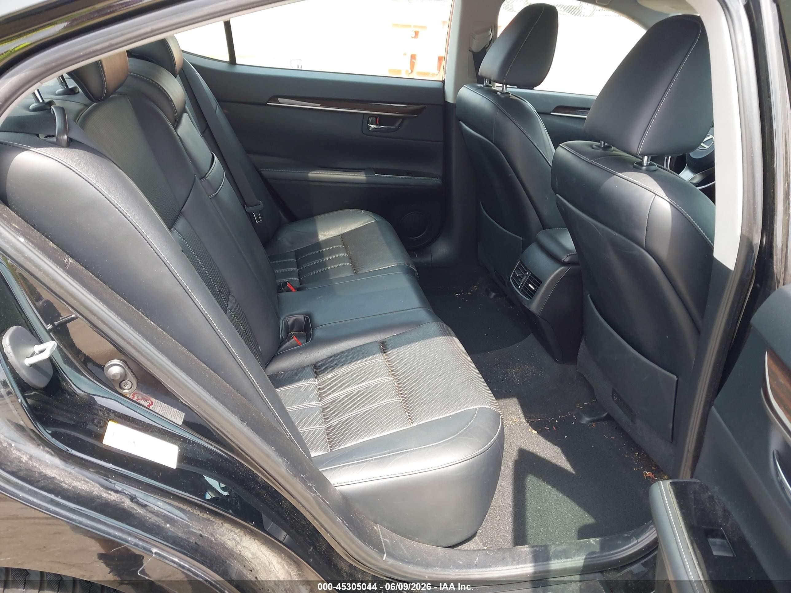 2016 Lexus Es 350 Черный vin: 58ABK1GG6GU012513