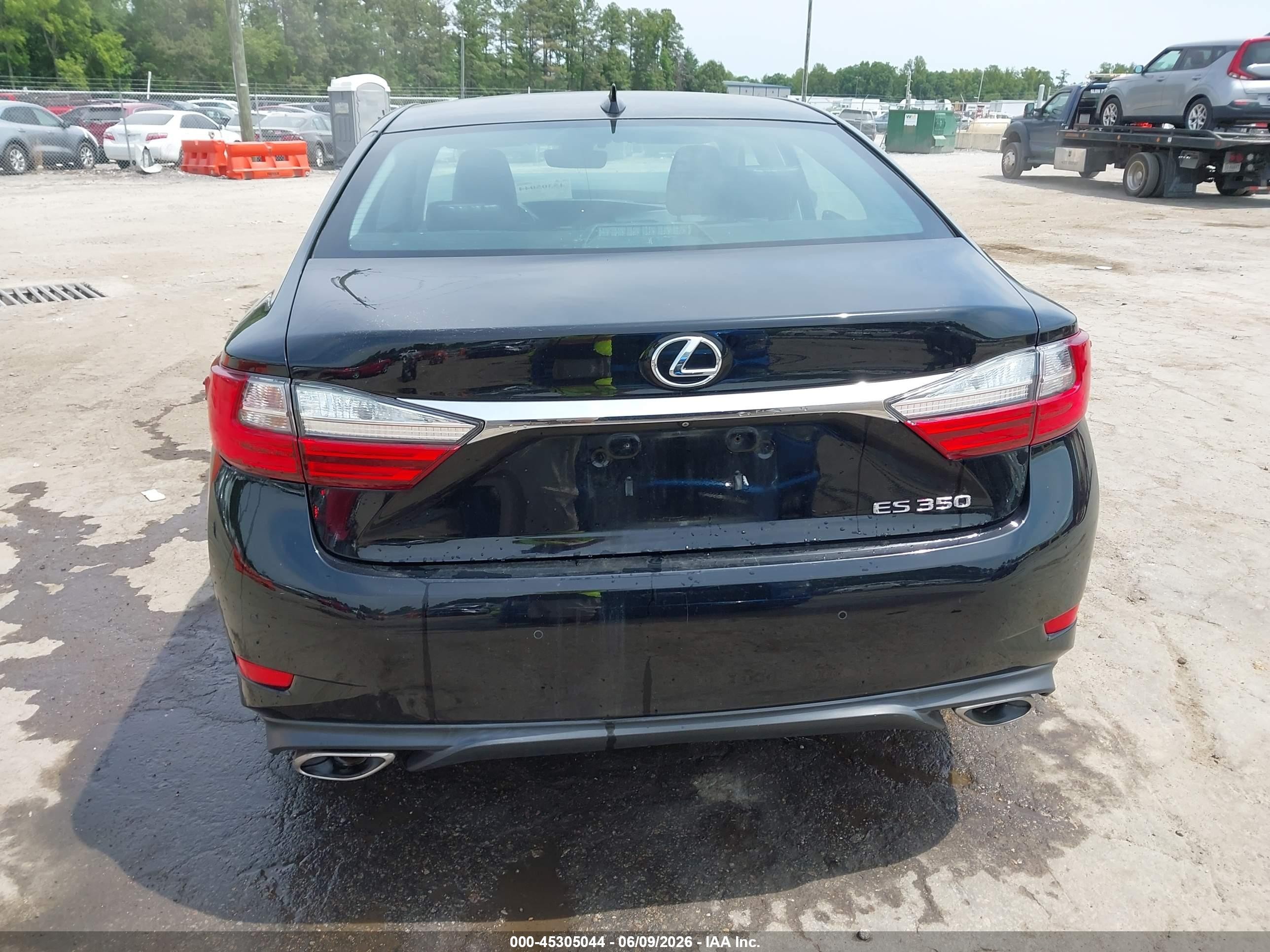 2016 Lexus Es 350 Черный vin: 58ABK1GG6GU012513