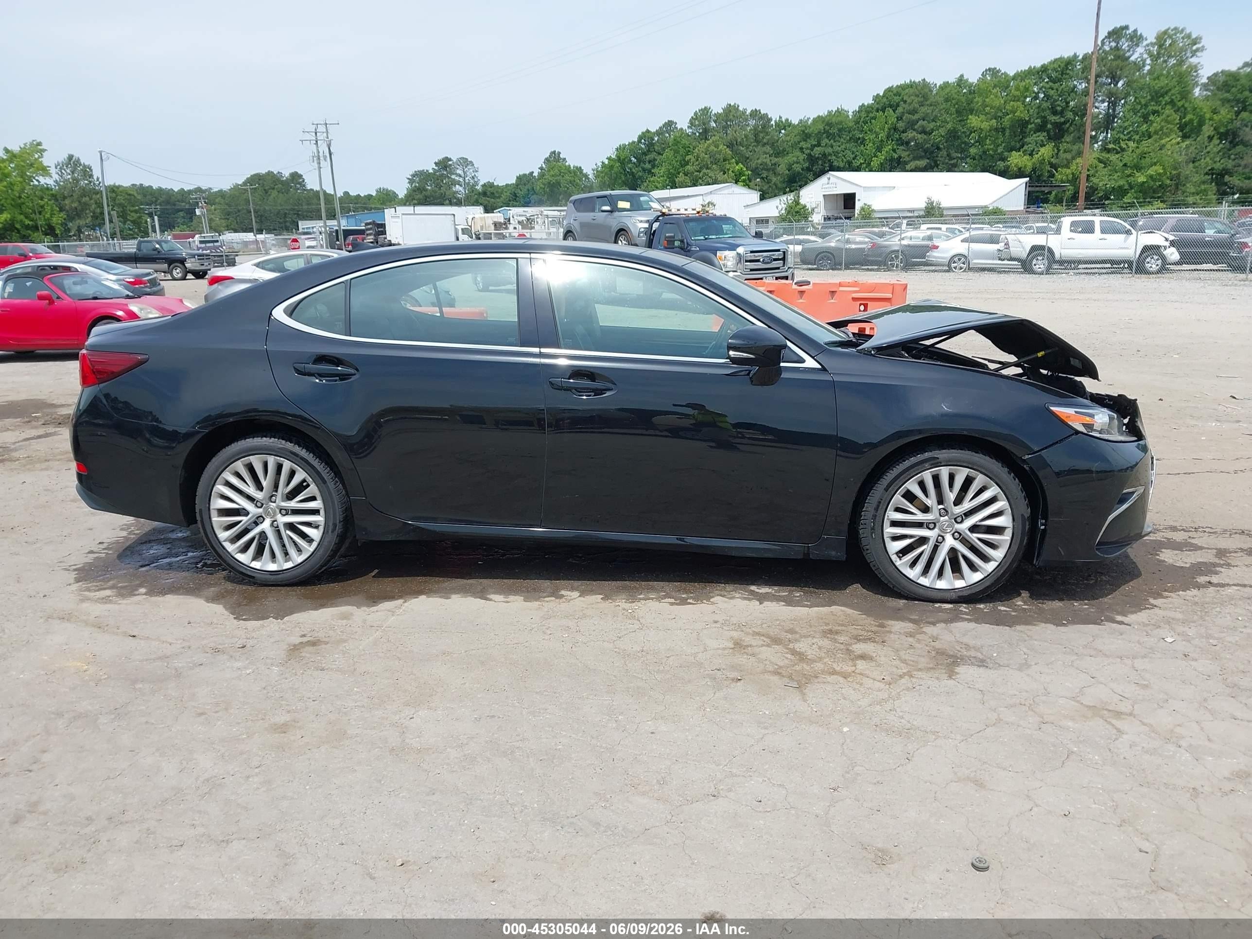 2016 Lexus Es 350 Черный vin: 58ABK1GG6GU012513