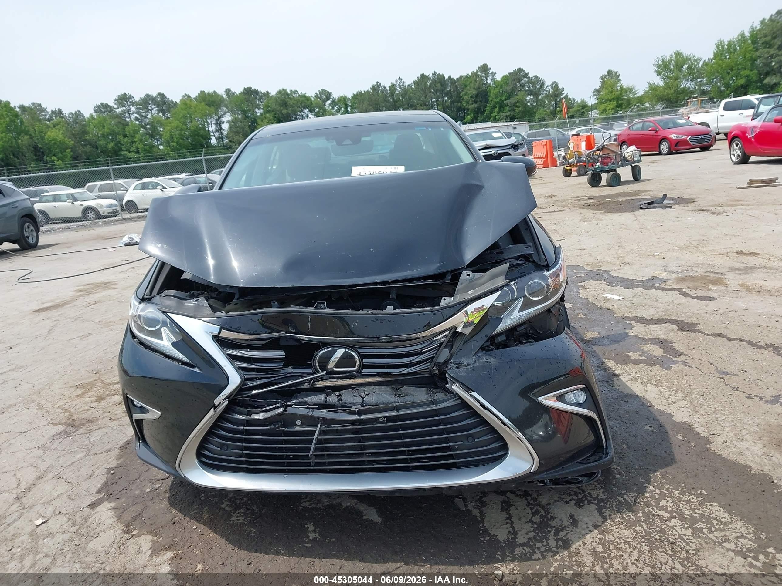 2016 Lexus Es 350 Черный vin: 58ABK1GG6GU012513