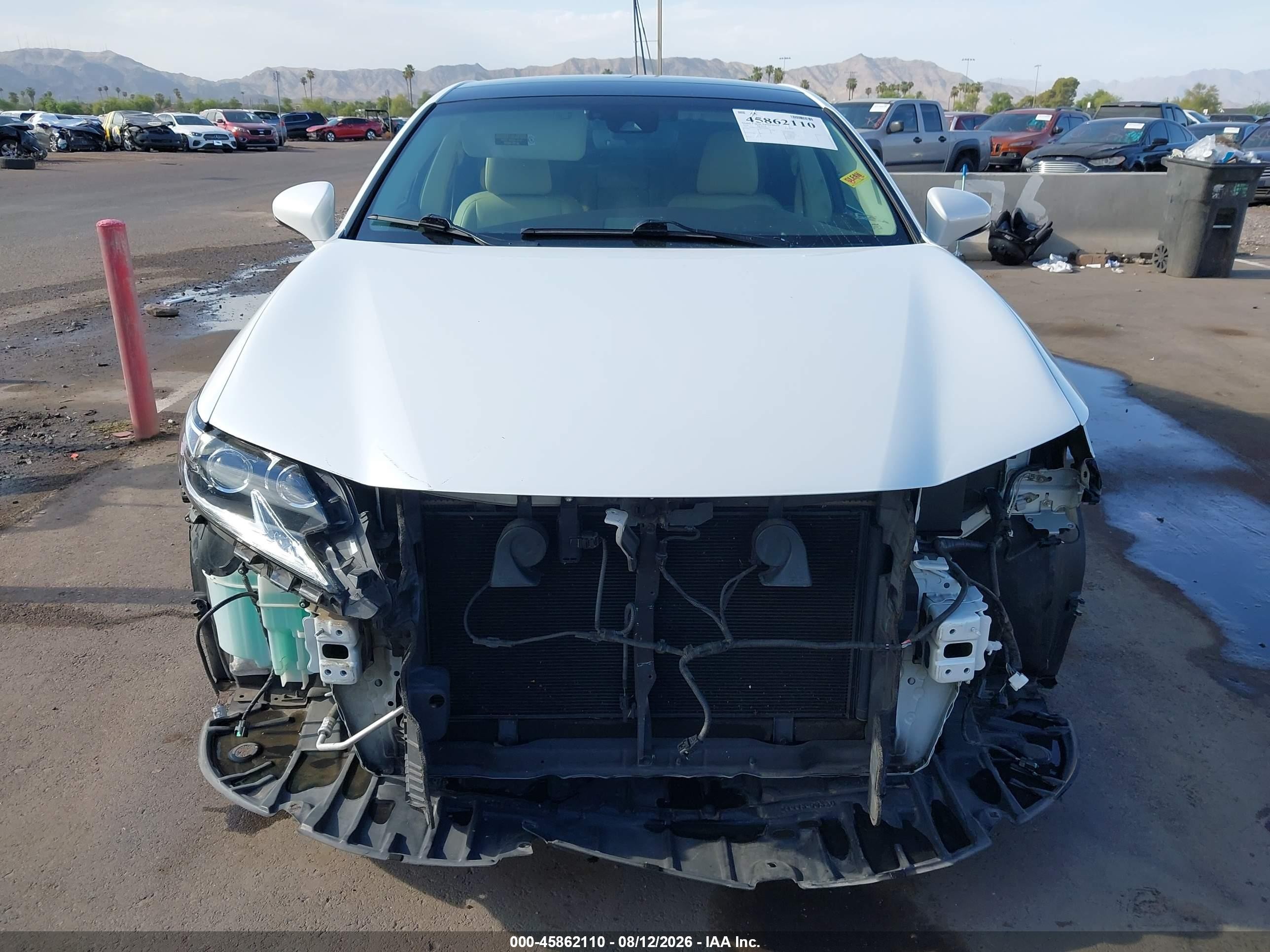 2016 Lexus Es 350   White vin: 58ABK1GG6GU026802