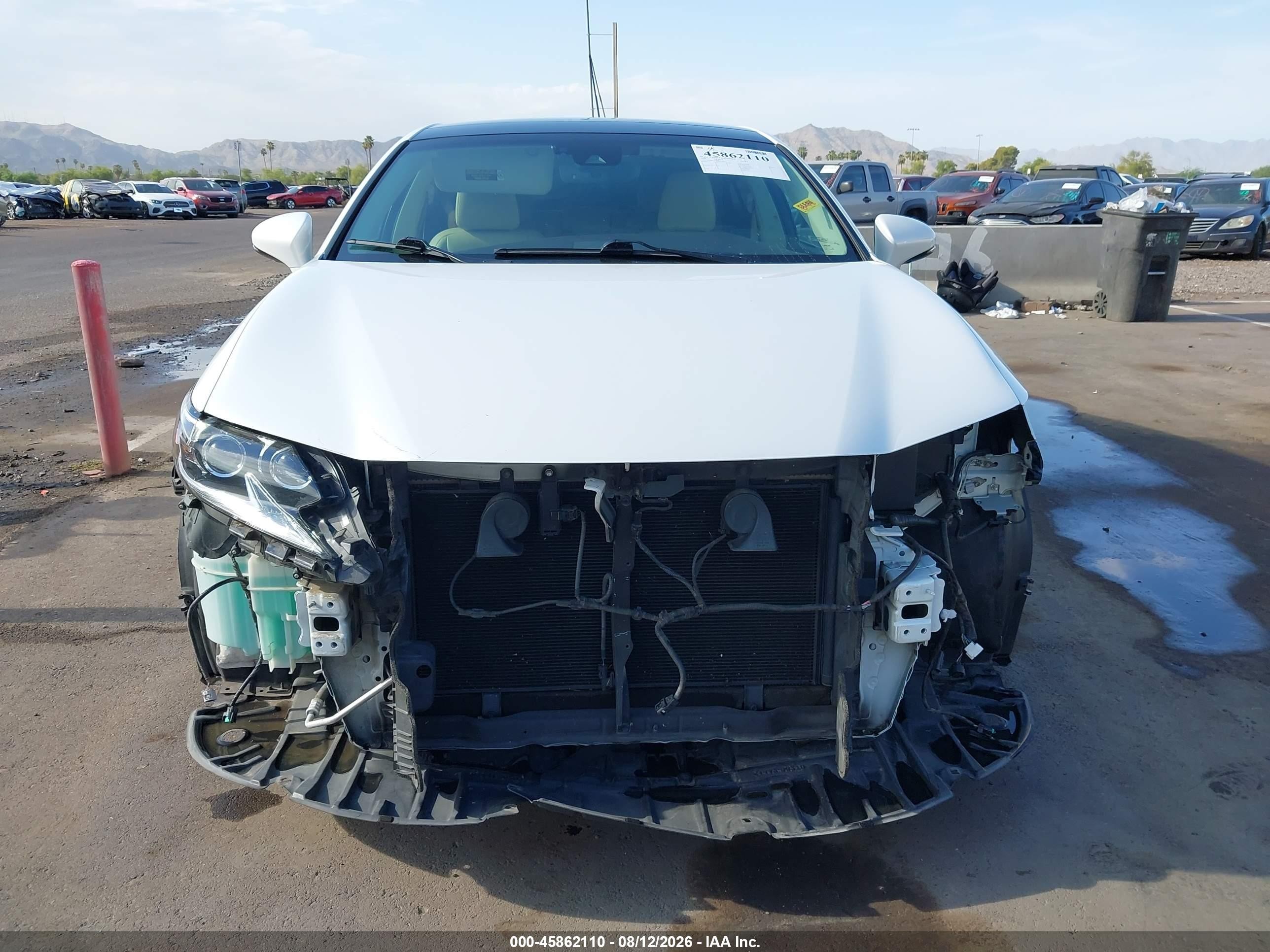 2016 Lexus Es 350   White vin: 58ABK1GG6GU026802