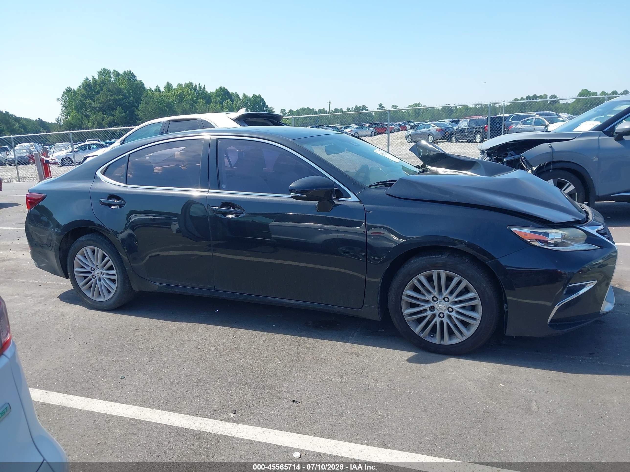 2017 Lexus Es 350 Черный vin: 58ABK1GG6HU038191