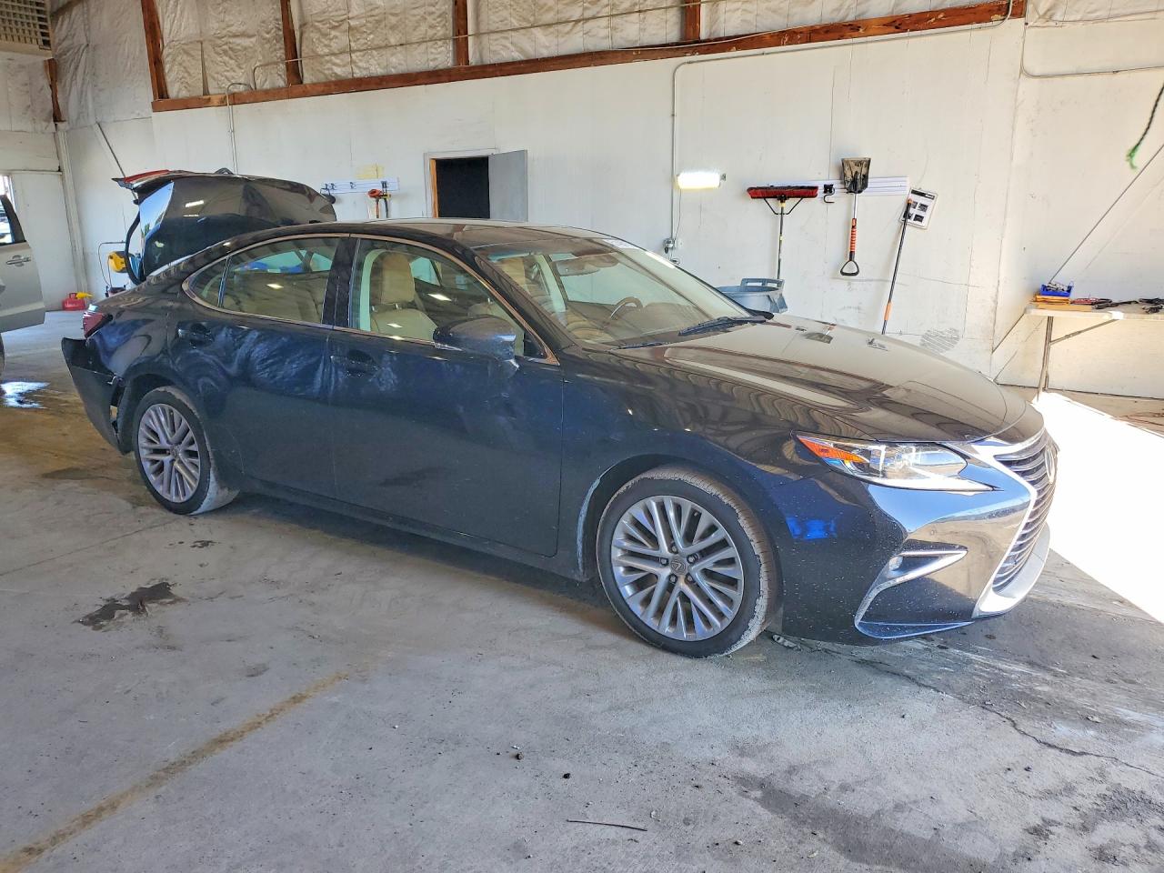 2018 Lexus Es 350 Black vin: 58ABK1GG6JU102607
