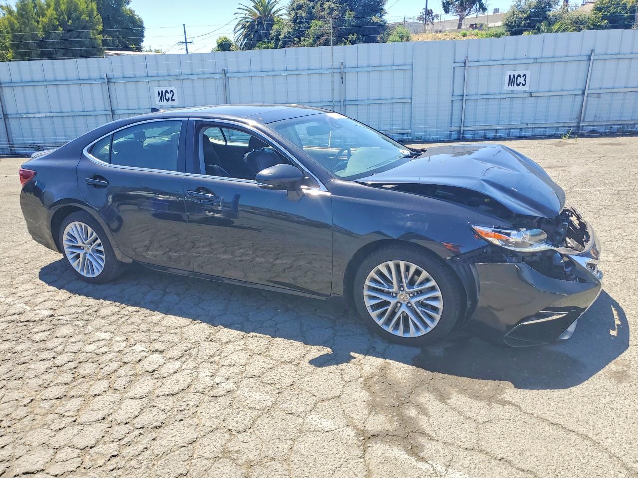 2017 Lexus Es 350 Черный vin: 58ABK1GG7HU069708