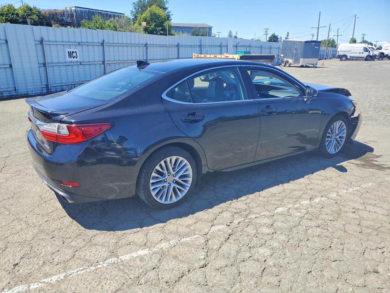 2017 Lexus Es 350 Черный vin: 58ABK1GG7HU069708