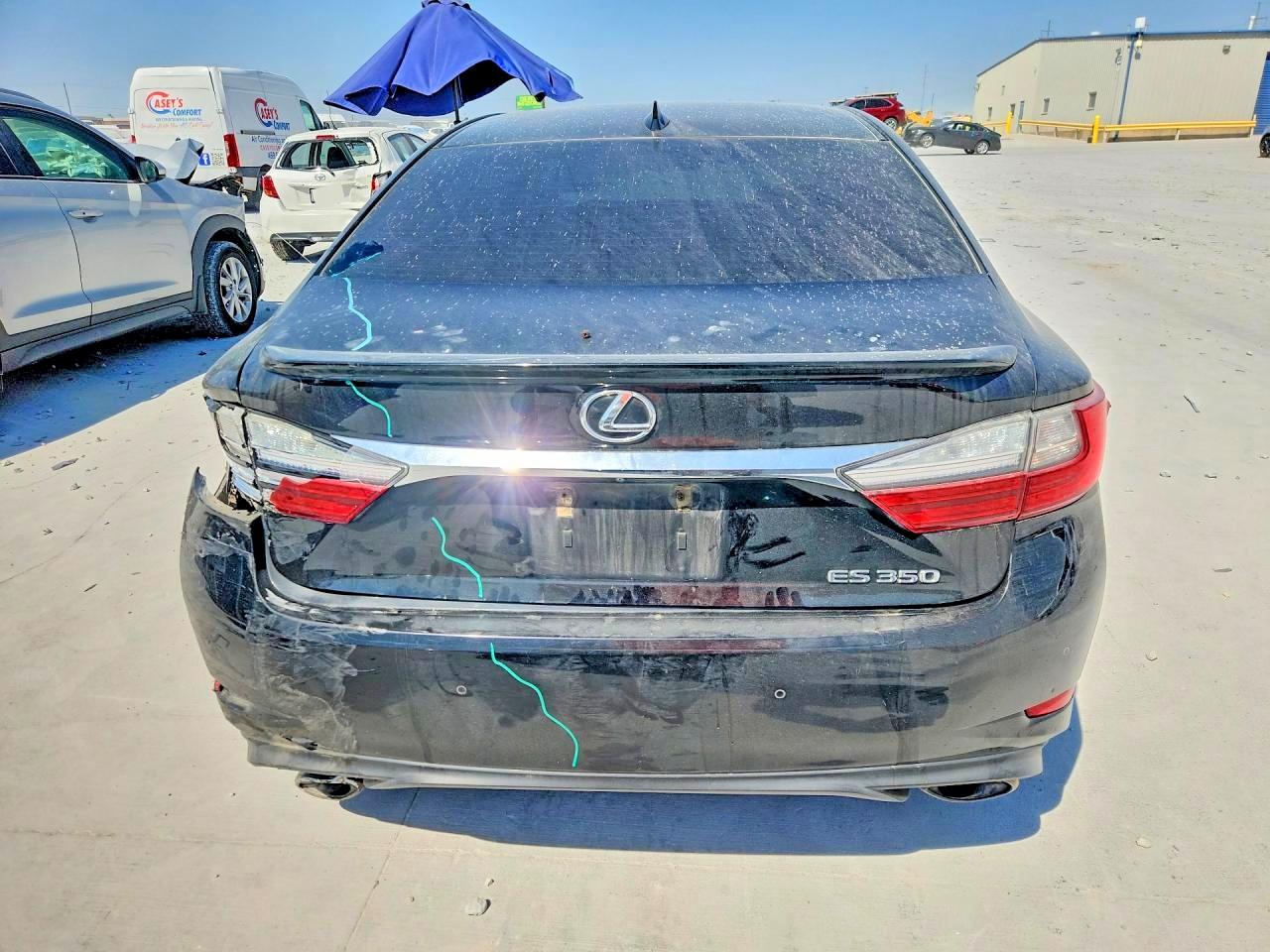 2016 Lexus Es 350 Black vin: 58ABK1GG8GU013534