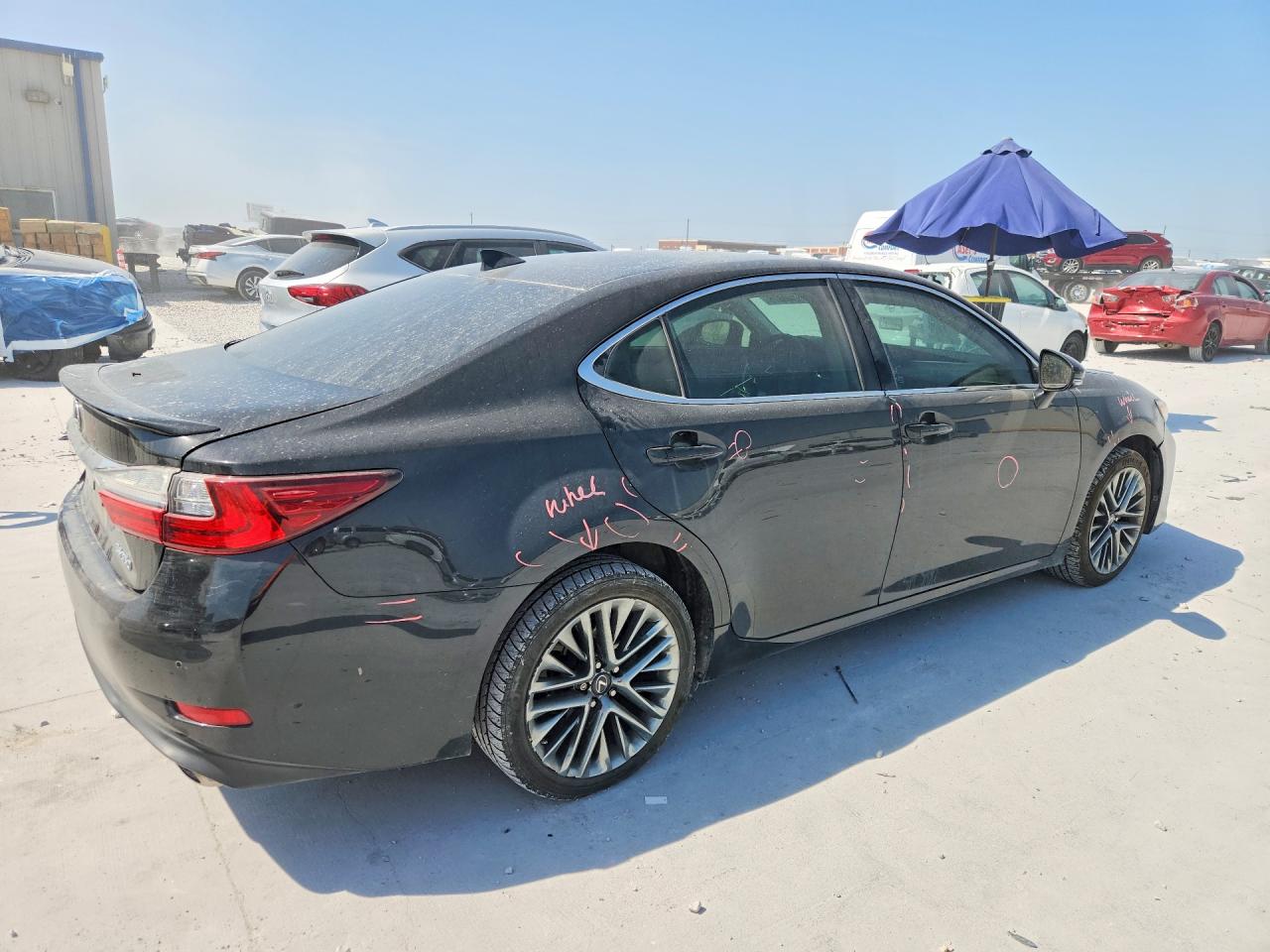 2016 Lexus Es 350 Black vin: 58ABK1GG8GU013534