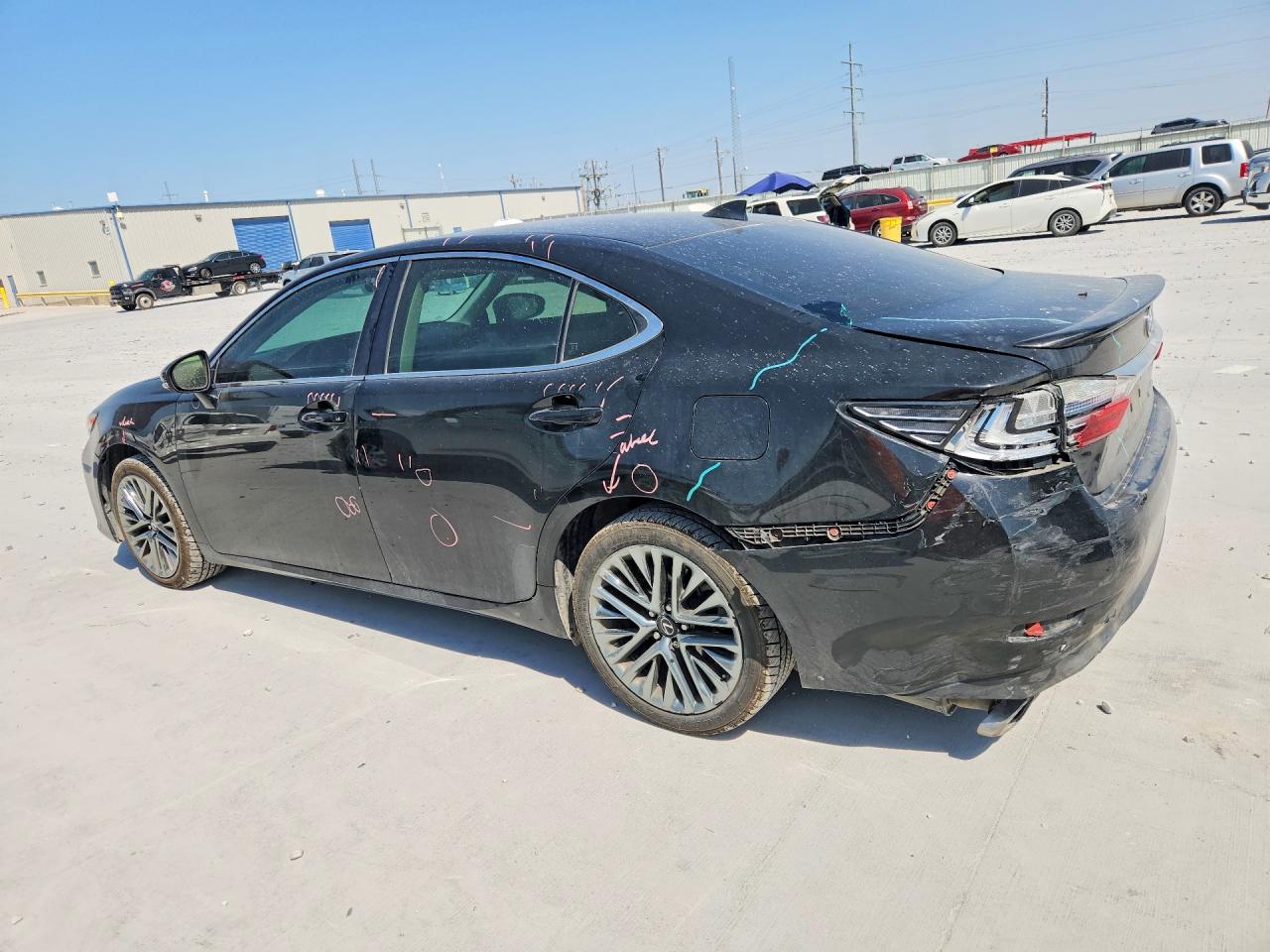 2016 Lexus Es 350 Black vin: 58ABK1GG8GU013534