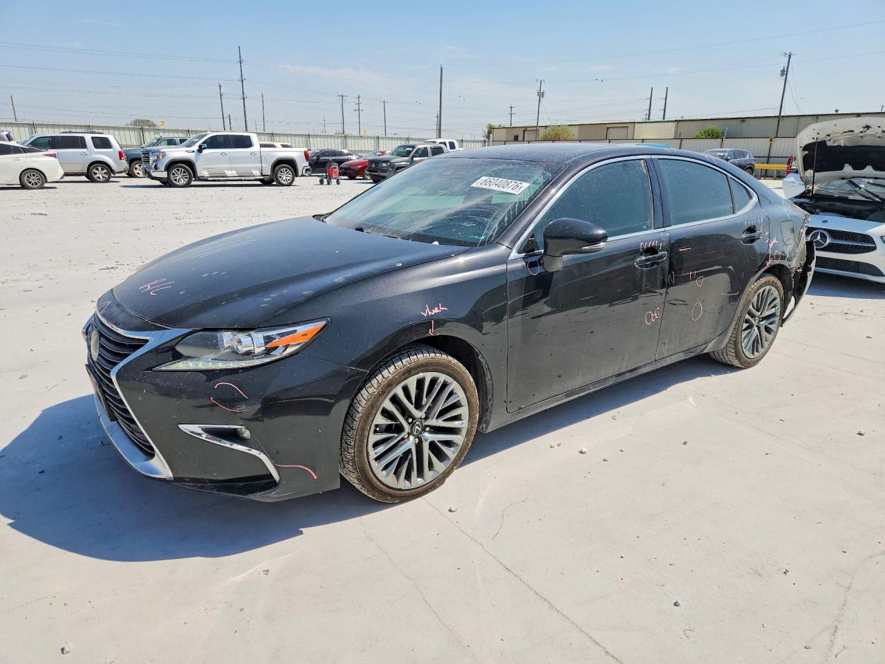 2016 Lexus Es 350 Black vin: 58ABK1GG8GU013534
