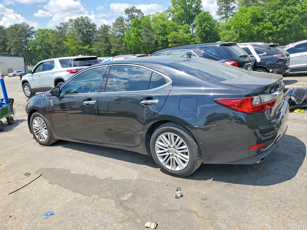 2016 Lexus Es 350 Black vin: 58ABK1GG8GU035386
