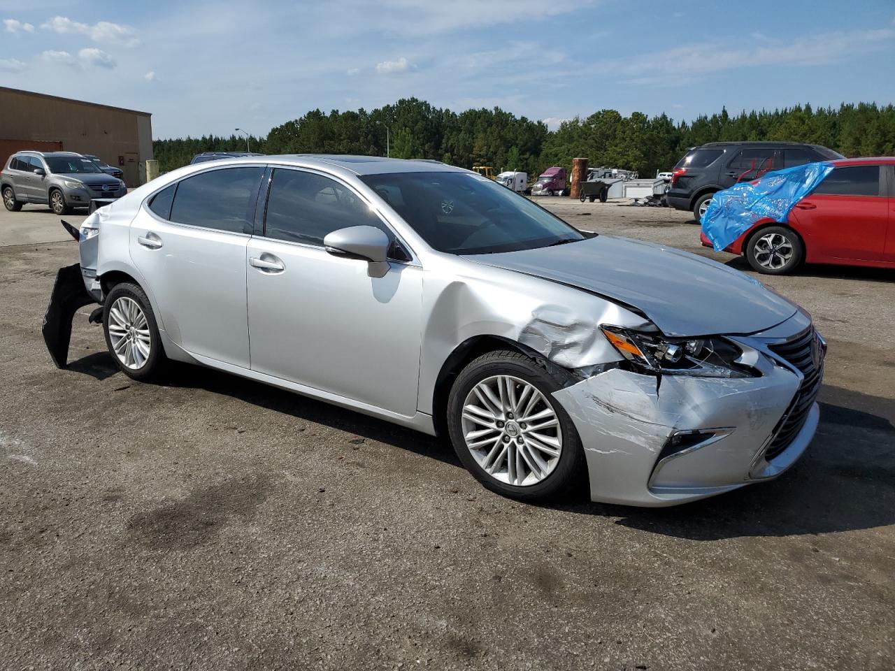2018 Lexus Es 350 Серебряный vin: 58ABK1GG8JU086250