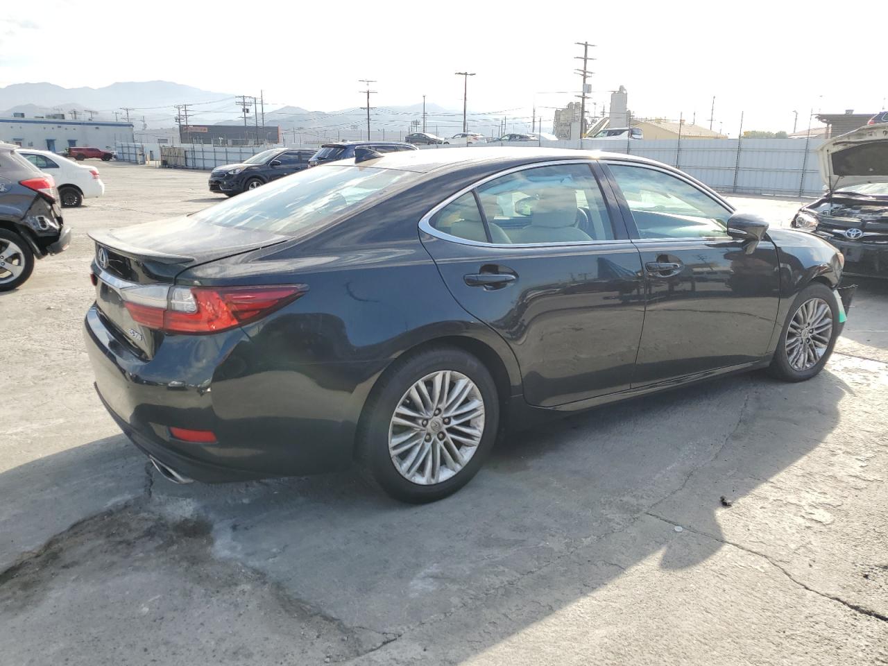 2018 Lexus Es 350 Black vin: 58ABK1GG8JU108327